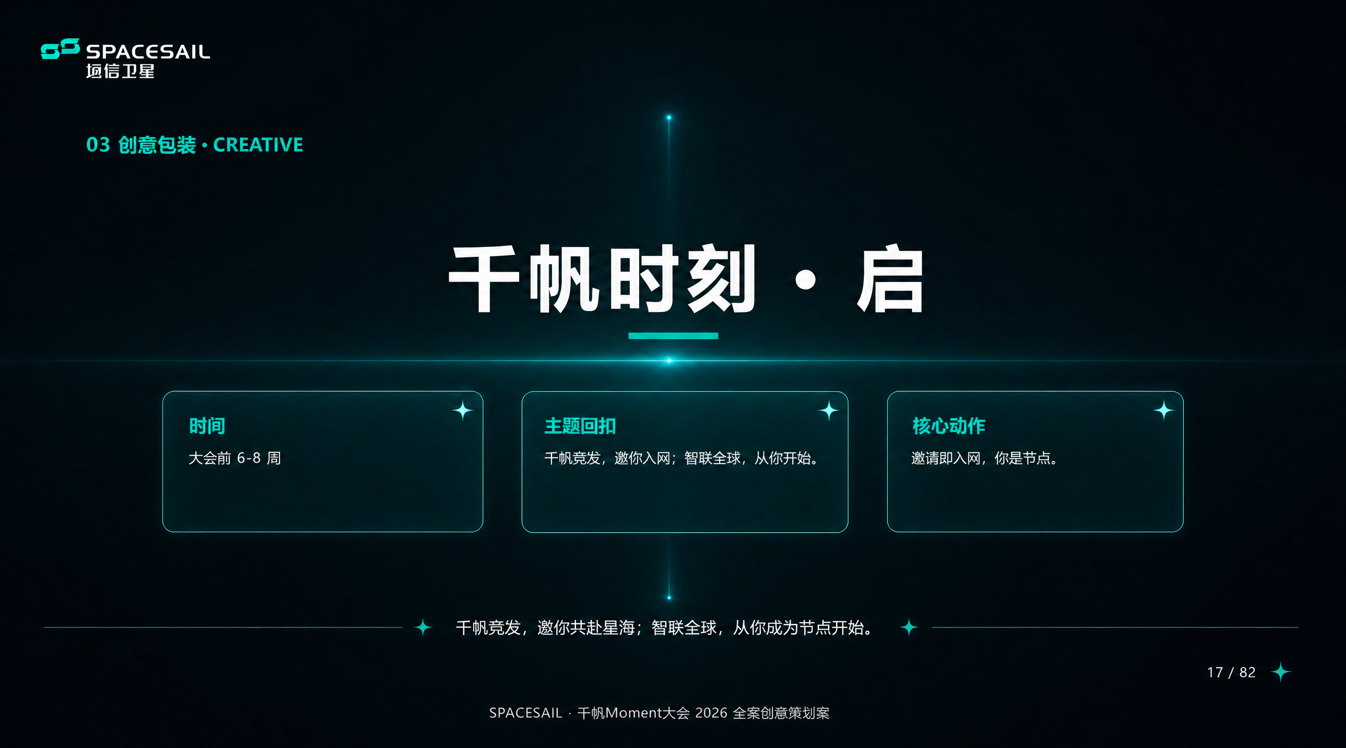 基于上一版「千帆时刻·启」小节分隔页，将底图处理得更干净简约，… - 图片创意预览