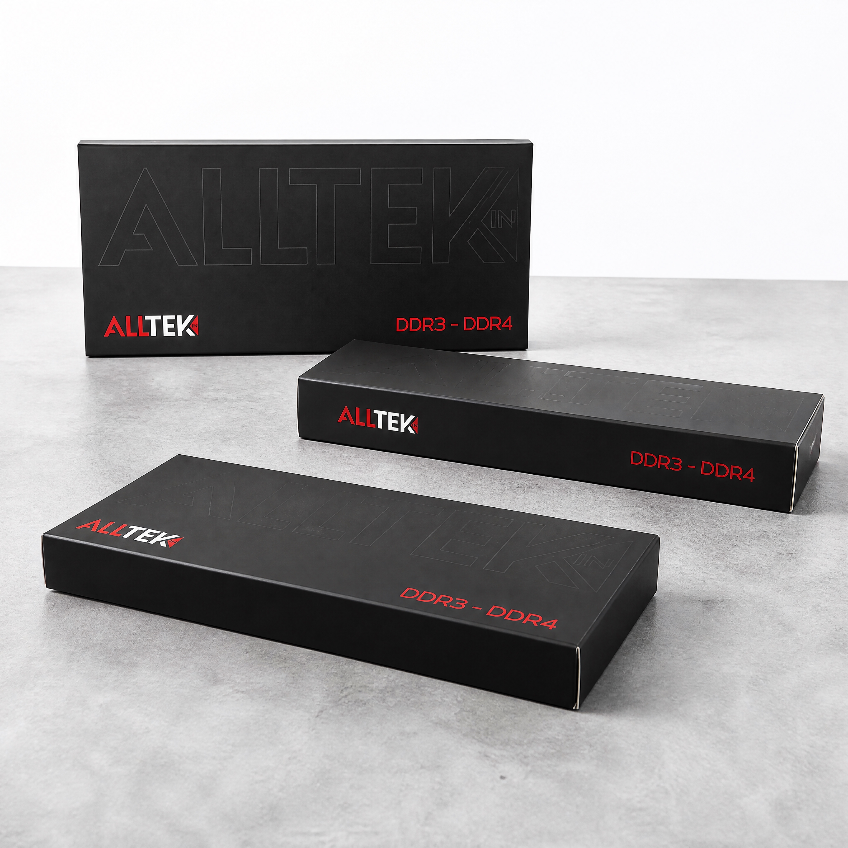 1688主图第3张-多角度展示。黑色ALLTEK内存条包装盒，… - 图片创意预览