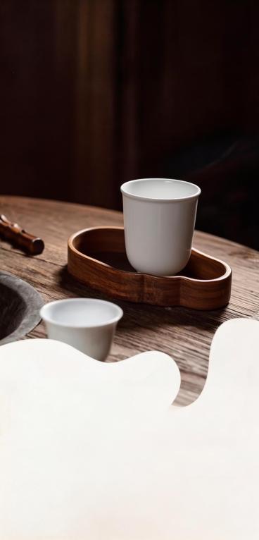 参考原图排版生成一样的茶文化海报，保留原图所有文字内容、文字排版和构图风格，新茶文化主题海报，保持原图的中式美学风格，暖色调木质纹理背景，摆放盖碗茶具和茶叶，还原参考图的排版布局预览效果