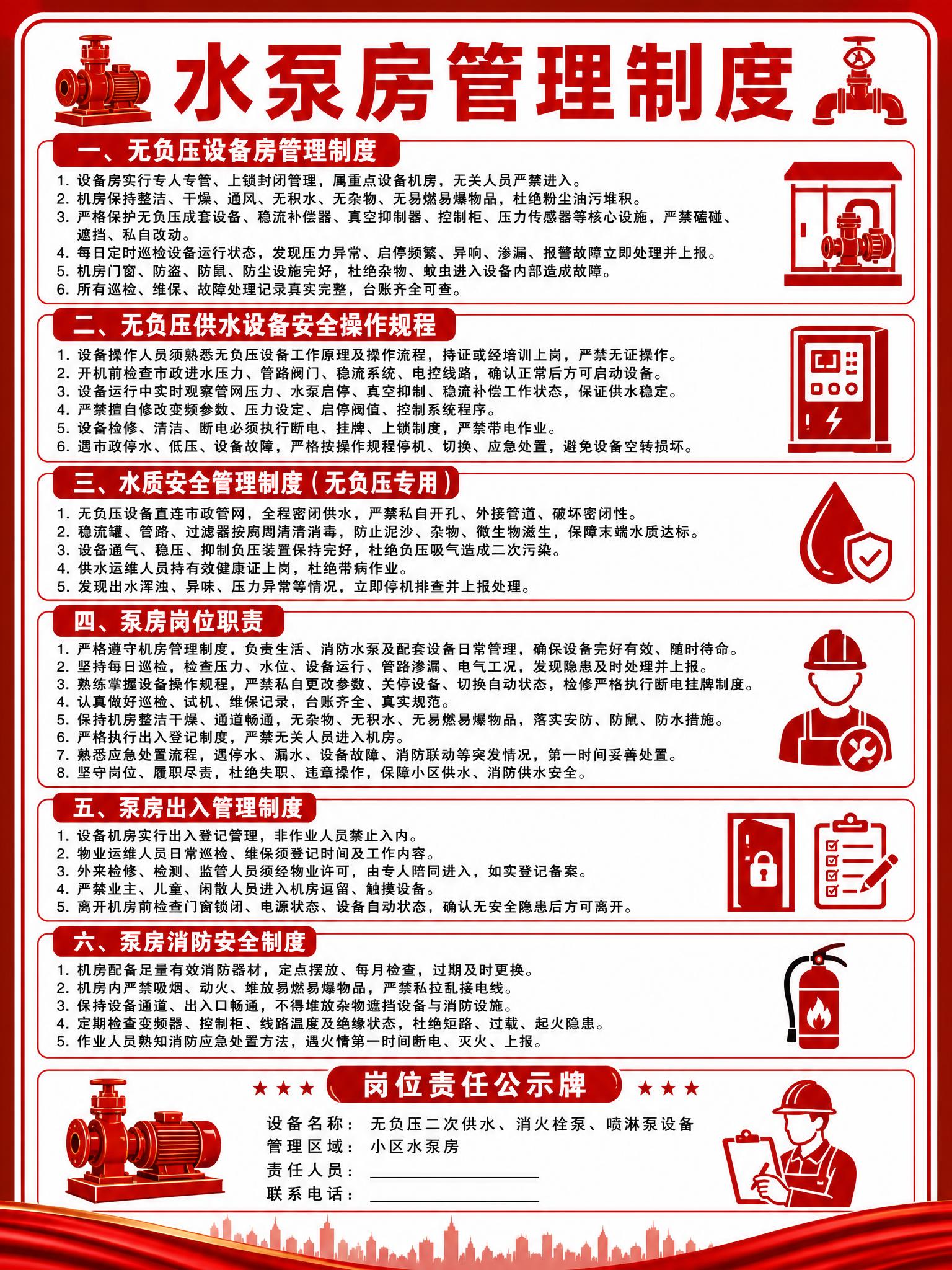 参考图中的版式结构、红色消防风格、分区布局和图标装饰方式，将内… - 图片创意预览