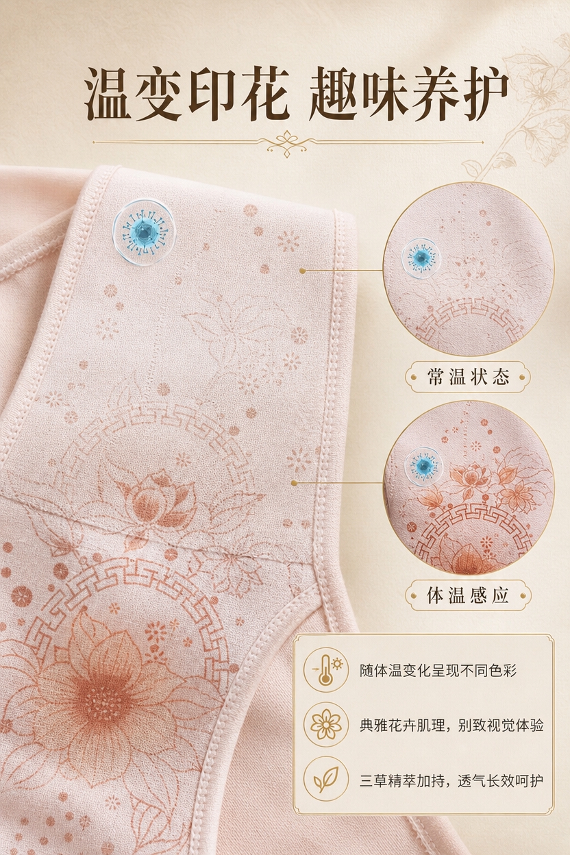 [商品] 使用【图2】的内裤温变印花细节；商品处理：保留内裤面… - 图片创意预览