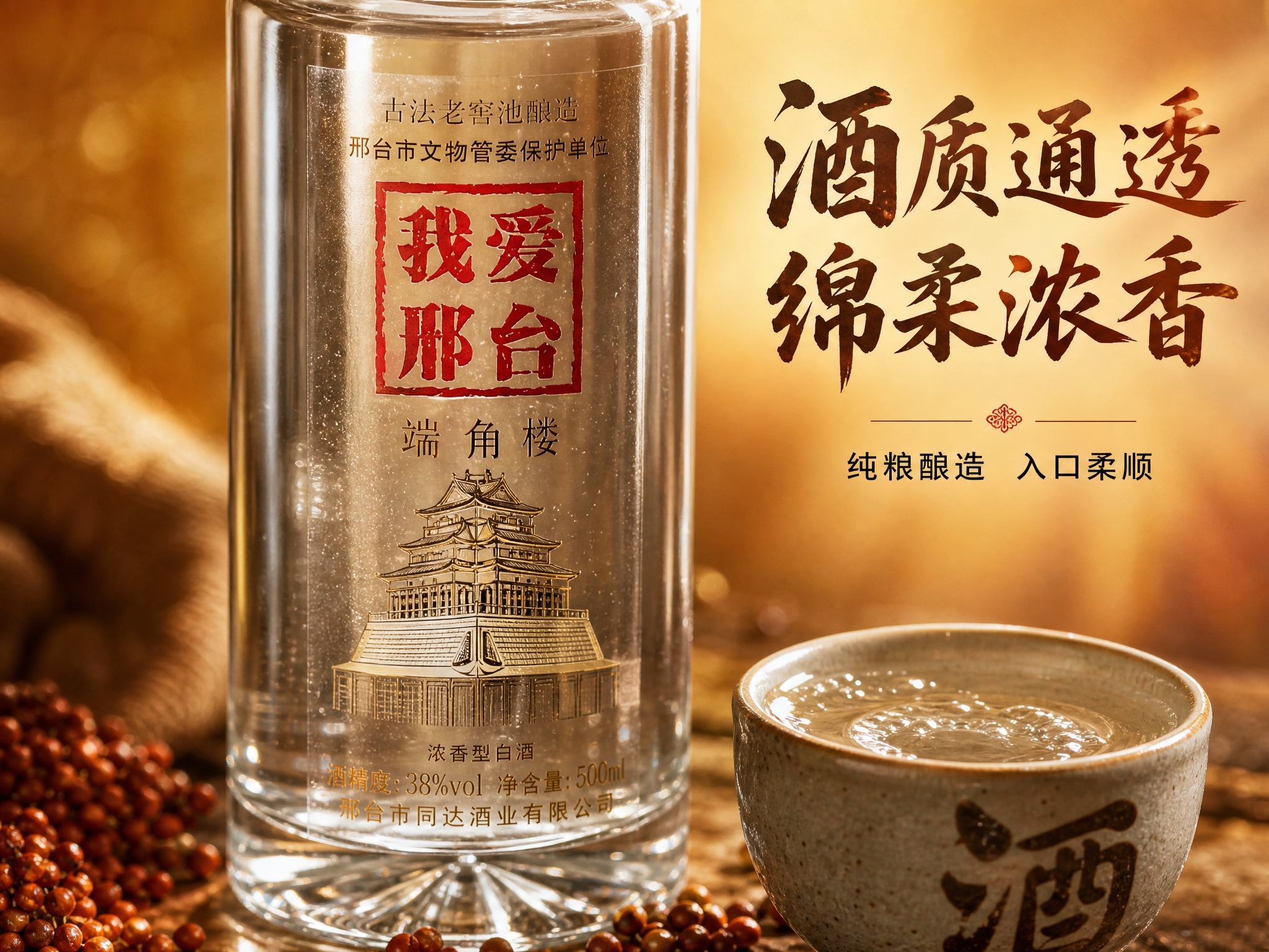 [主图-3] 细节展示 酒液质感与瓶身工艺微距特写 [统一基调… - 图片创意预览