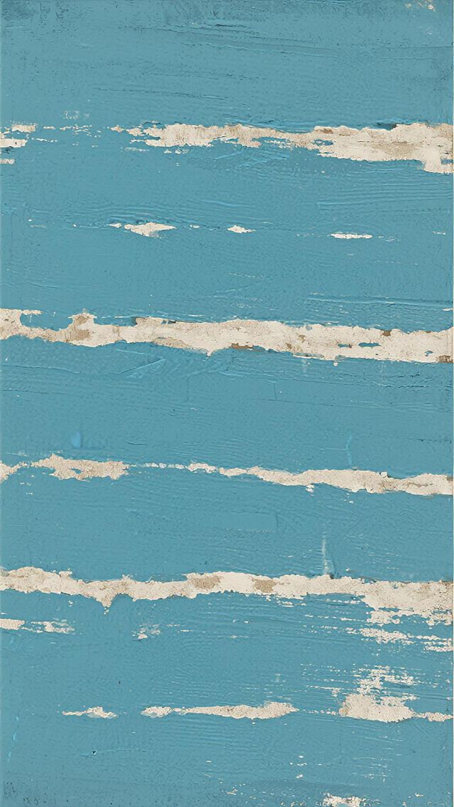 一张具有复古纹理质感的背景图，整体以浅蓝色为基调，上面分布着不规则的米白色横向条纹，条纹边缘带有自然的磨损和斑驳效果，纹理粗糙且带有细微的颗粒感，整体风格简约而富有怀旧气息，色彩柔和统一，营造出一种宁静而质朴的视觉氛围。