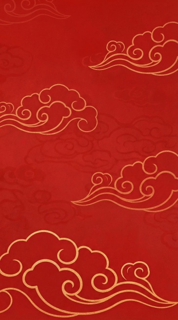 将图片改为竖版，保持红色祥云风格不变预览效果