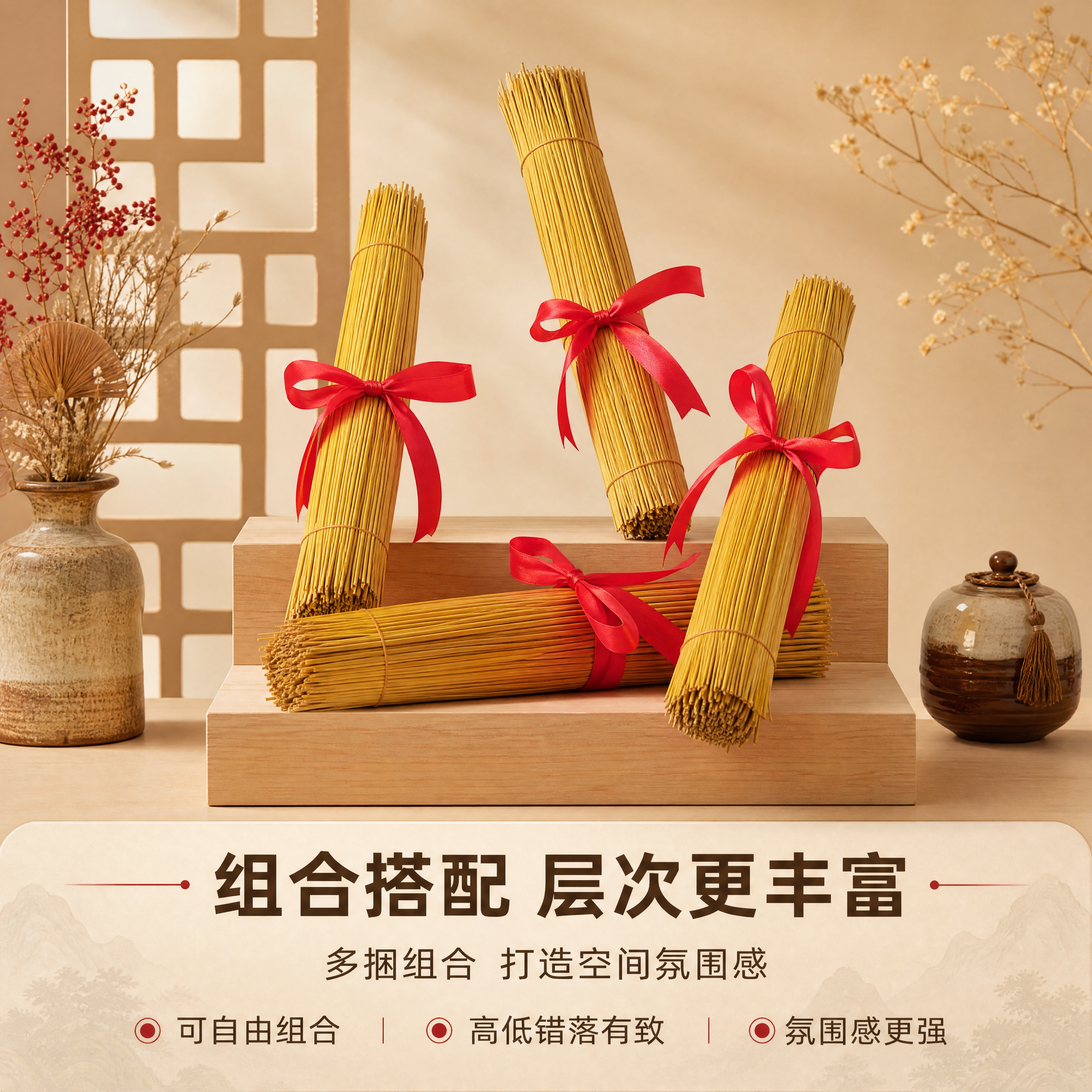 [商品] 使用【图5】【图2】去尾稻草捆红绳装饰捆；保留每捆产… - 图片创意预览