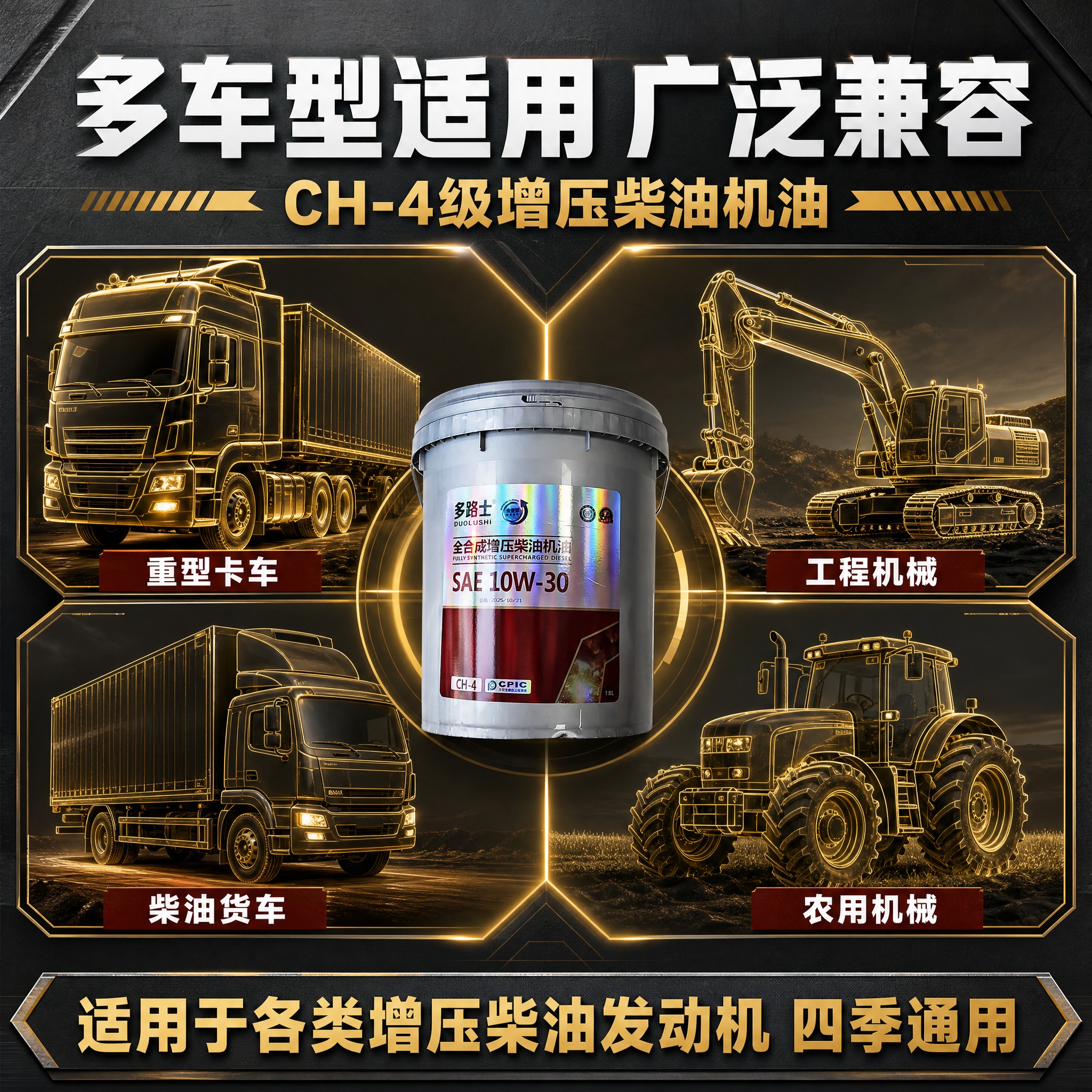 [主图-4] 适用场景图，主题：多车型适用 货车卡车工程车通用… - 图片创意预览