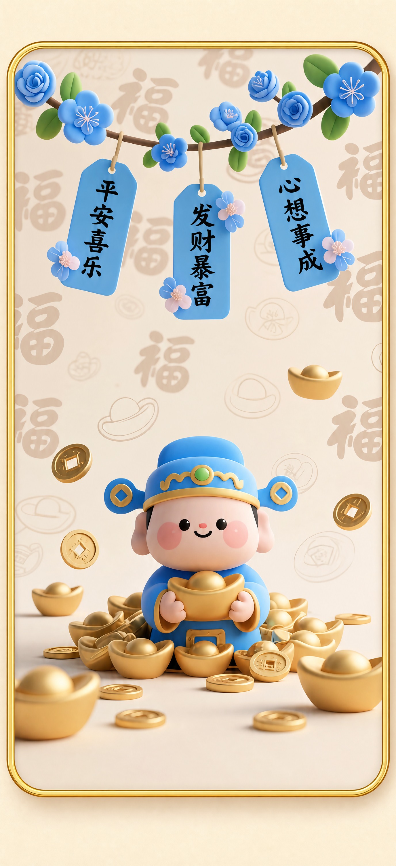 图生图编辑：为图6的画面内容加上一圈金色边框。相框整体为纯金色… - 图片创意预览