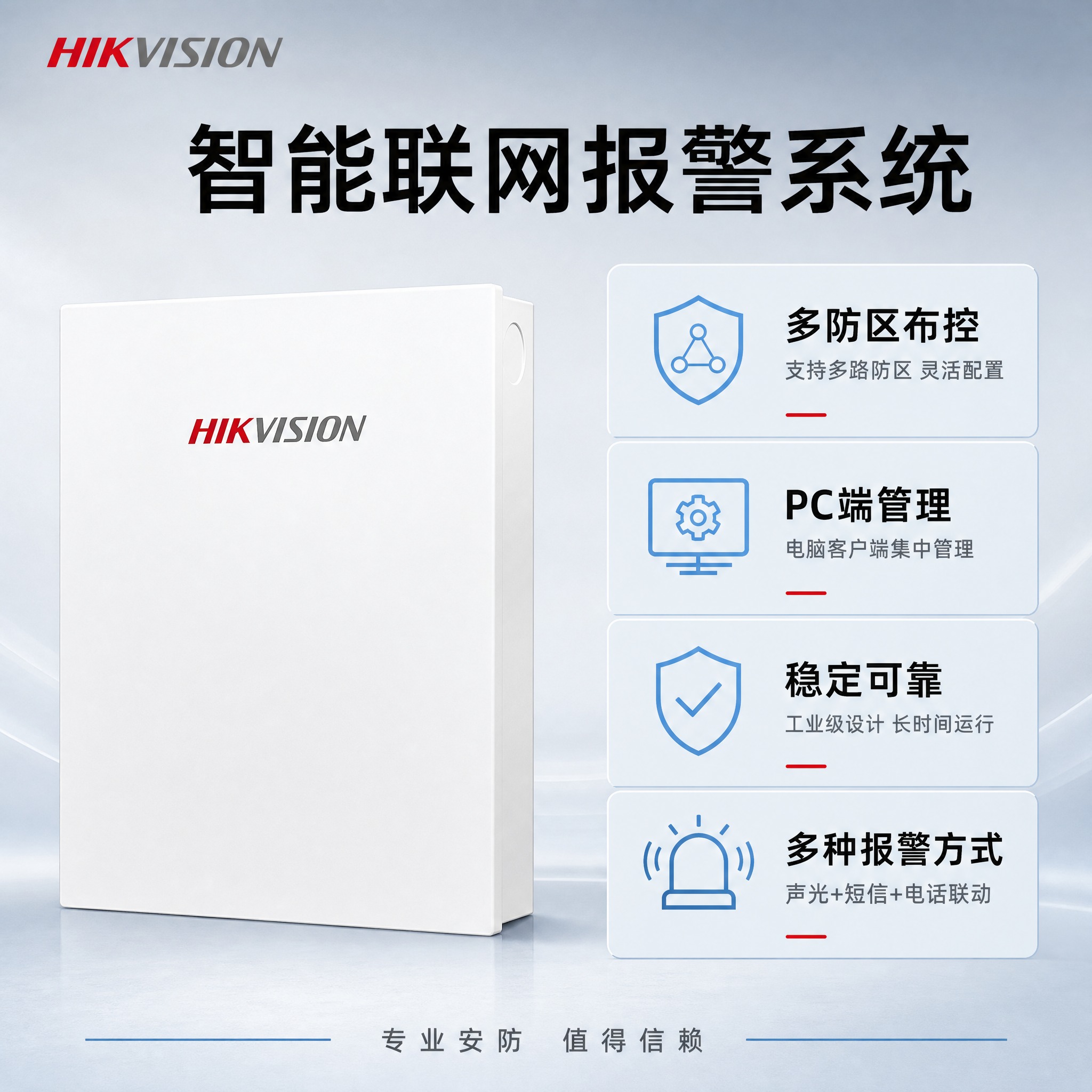 [主图-2] 核心价值卖点图，突出网络报警主机的核心功能与购买… - 图片创意预览
