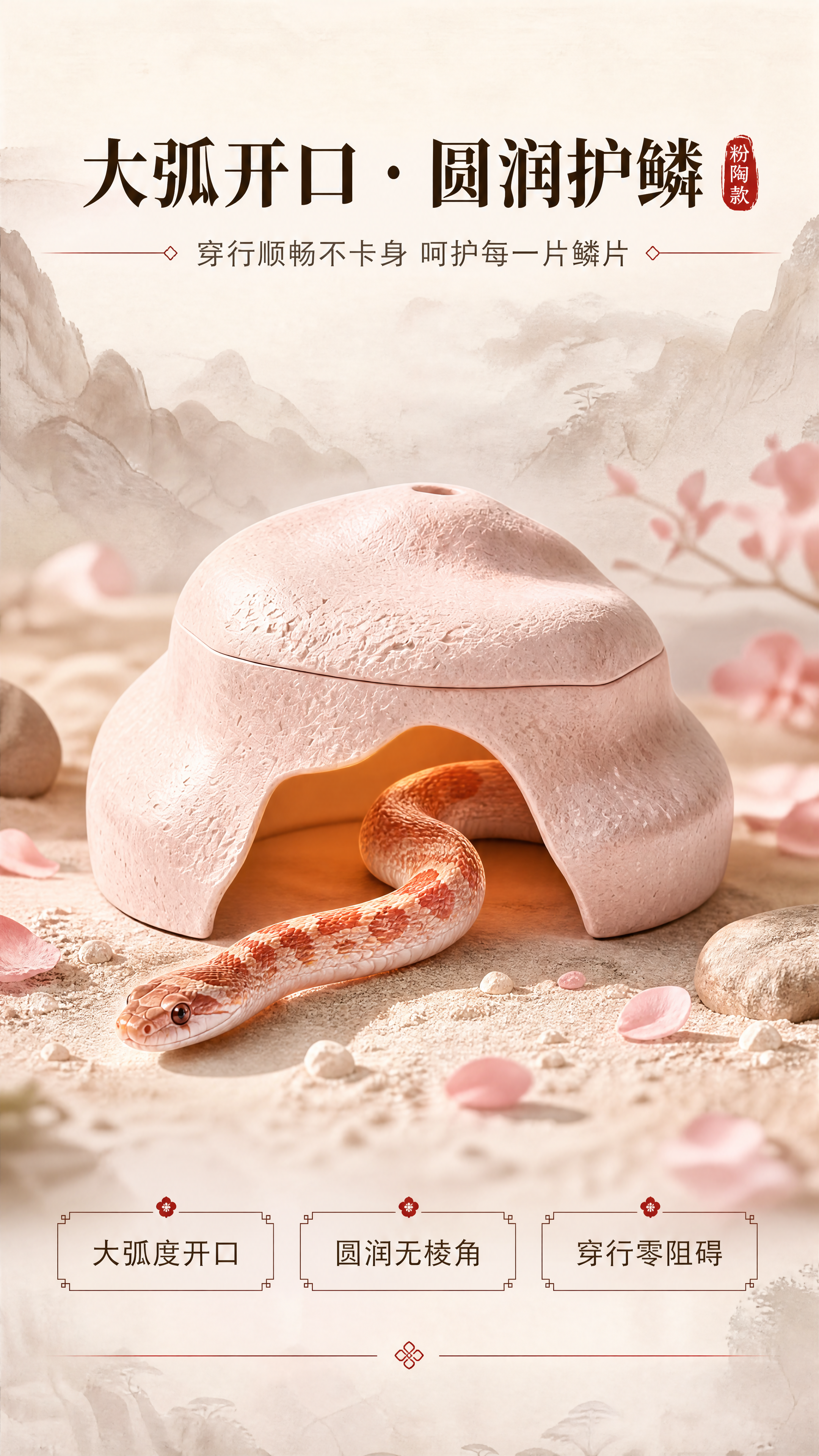 [商品] 使用【图2】粉陶色岩窟幽居躲避屋（粉黛款）；保留分体… - 图片创意预览