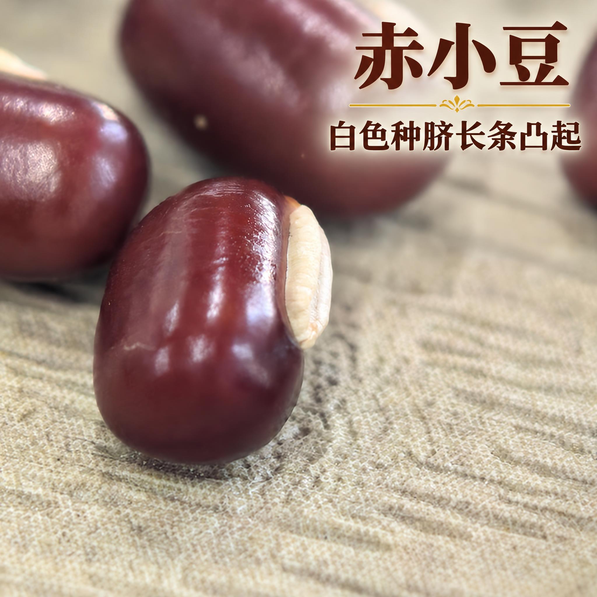 以上传的赤小豆素材为基底制作中药材电商主图。严格保留原画面：浅… - 图片创意预览