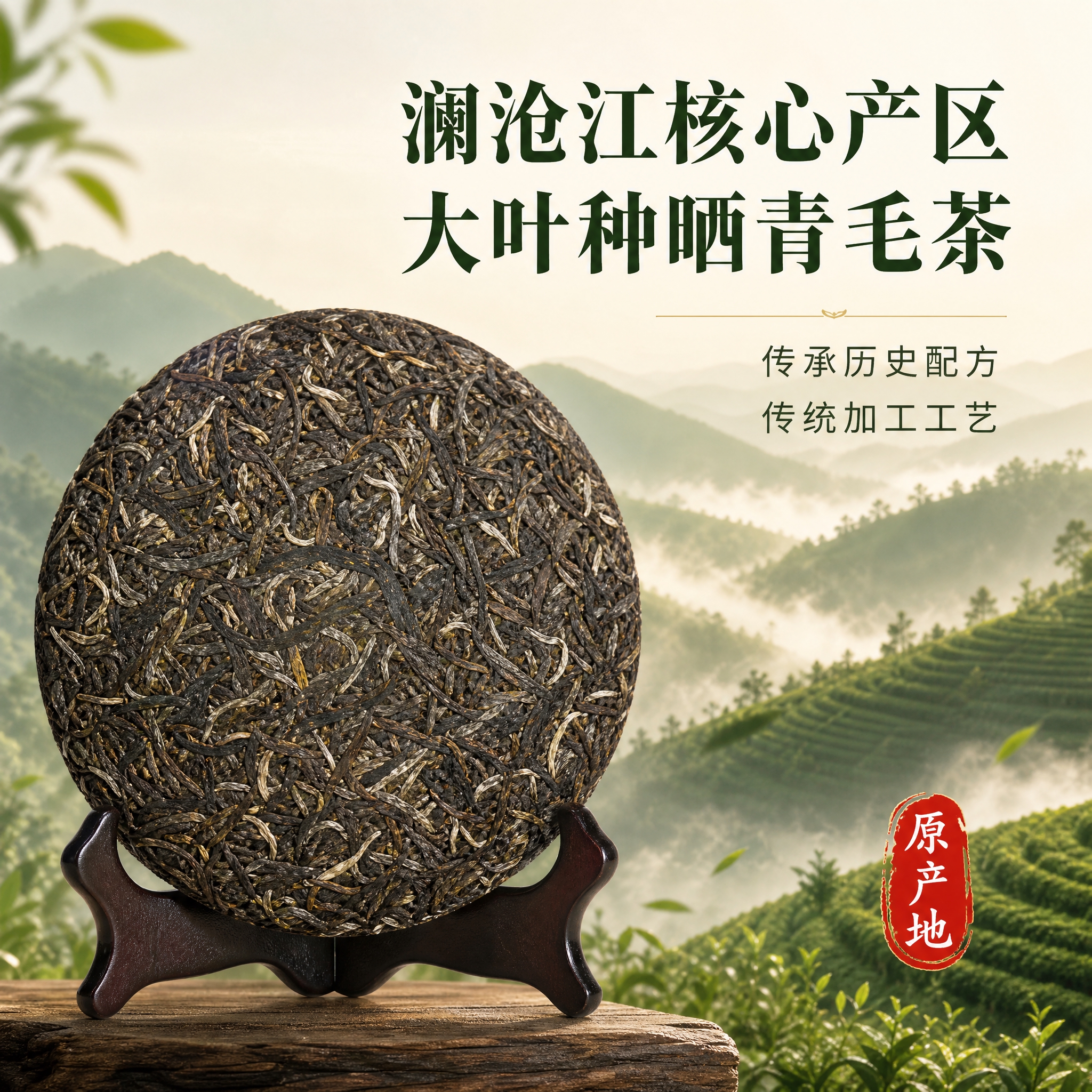 [主图-2] 核心亮点与产地溯源 云南澜沧江流域核心产区 大叶… - 图片创意预览