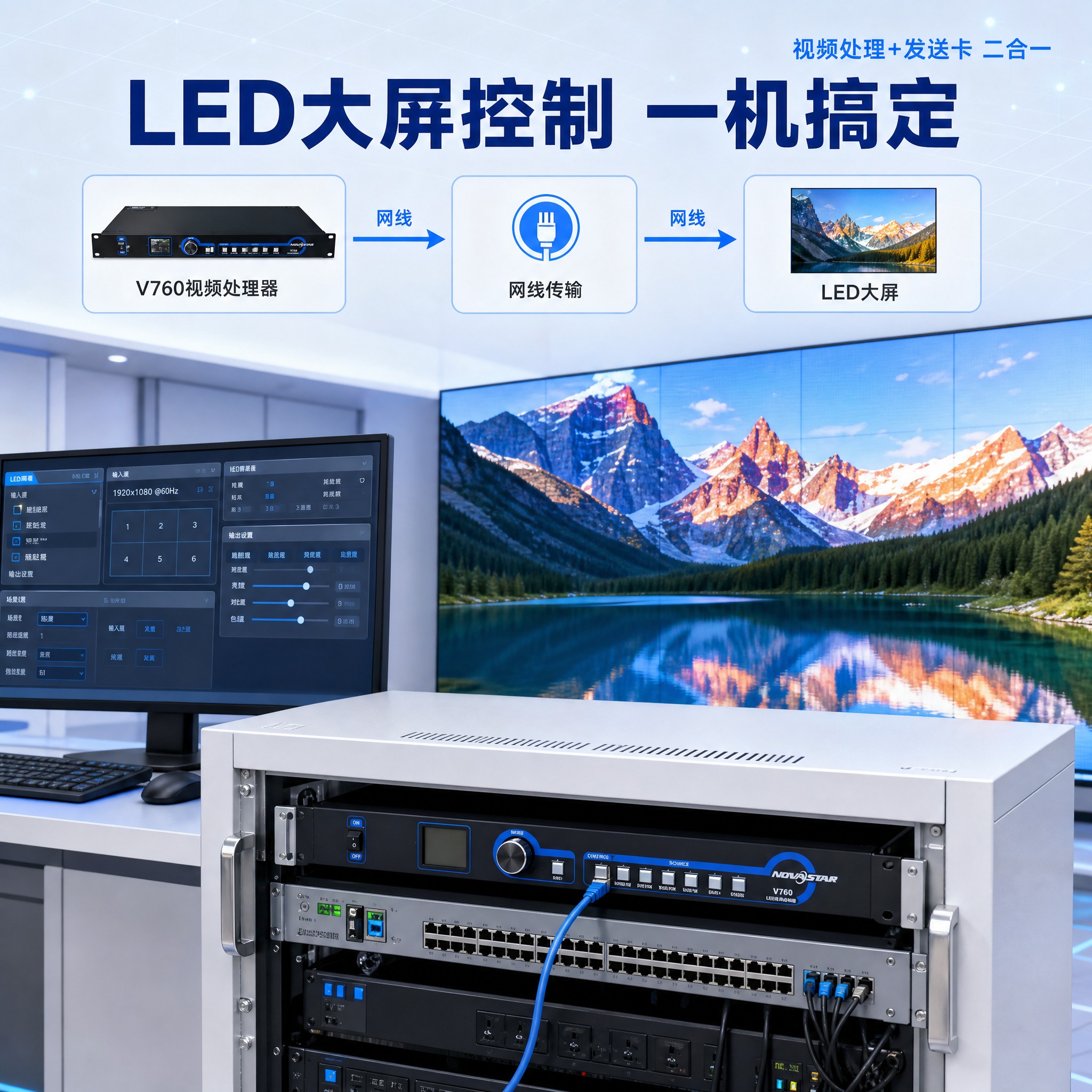 [主图-4] 真实使用场景，V760在LED控制室的实际应用场… - 图片创意预览