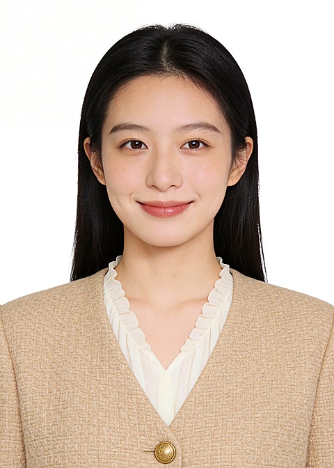 卡其色外套荷叶领女性职场证件照