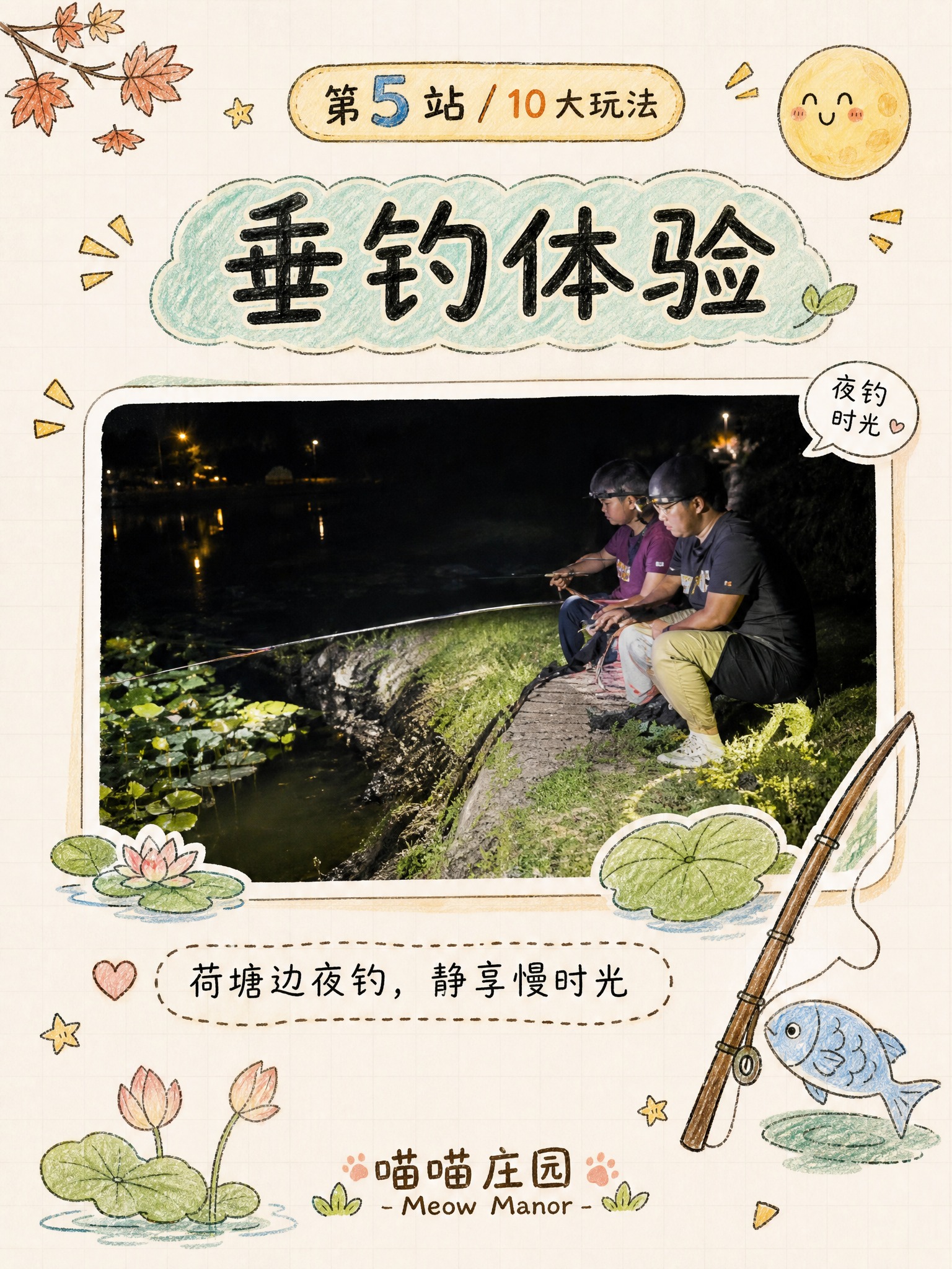 小红书内页图，手账手绘线稿+彩铅风格，米白色网格纸背景，延续喵… - 图片创意预览