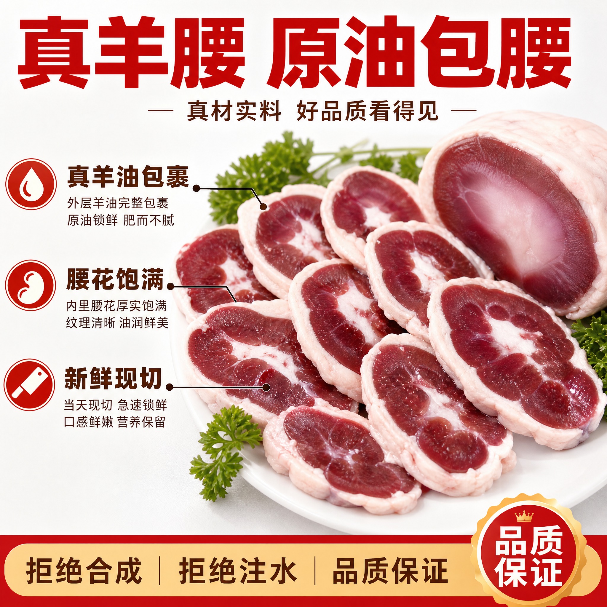 [主图-2] 高端真羊油腰 核心卖点图 突出真羊腰 原油包腰… - 图片创意预览