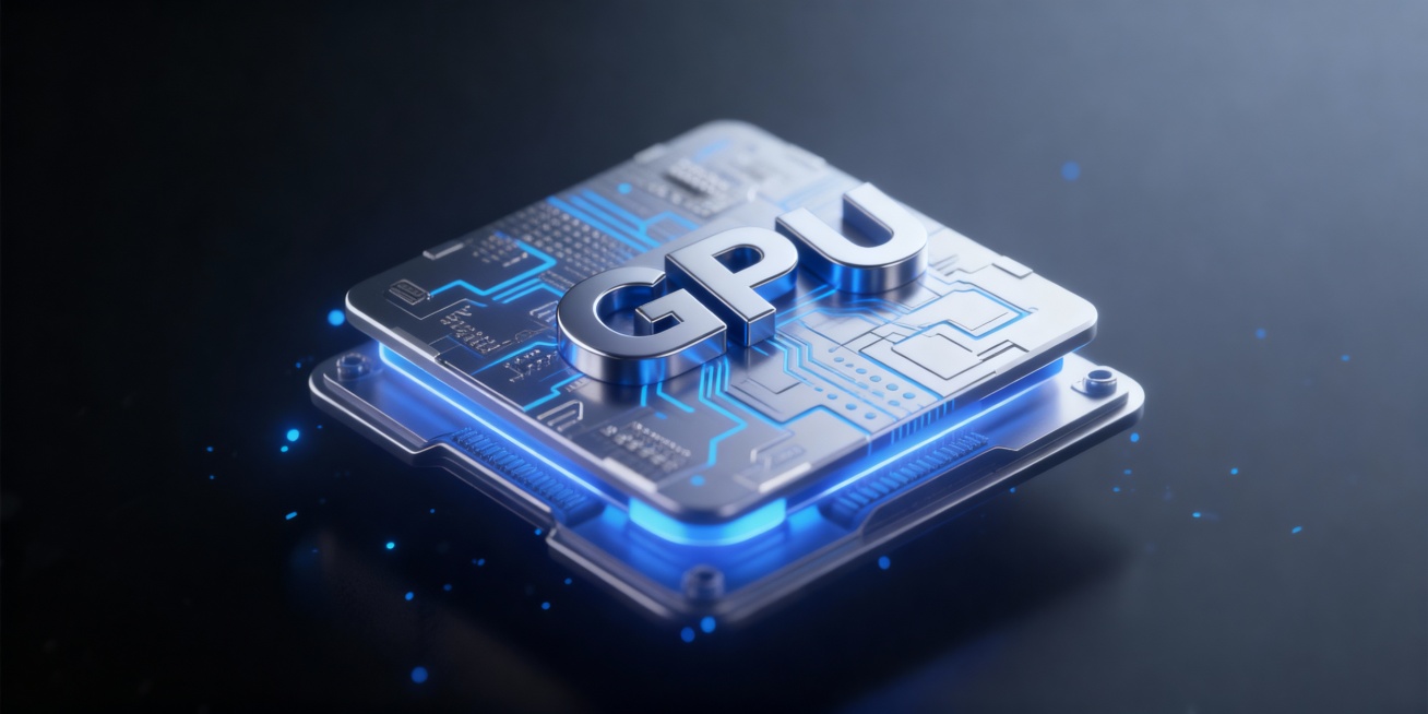 图中加上GPU三个字母 跟图片融合在一起预览效果