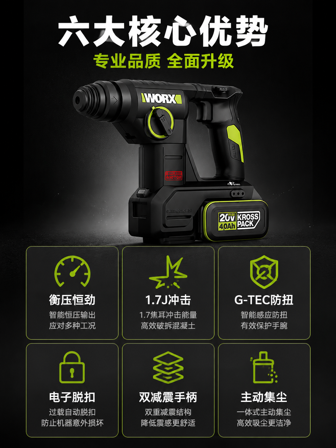 [商品] 使用【图1】威克士WU384.9无刷一体式主动集尘电… - 图片创意预览