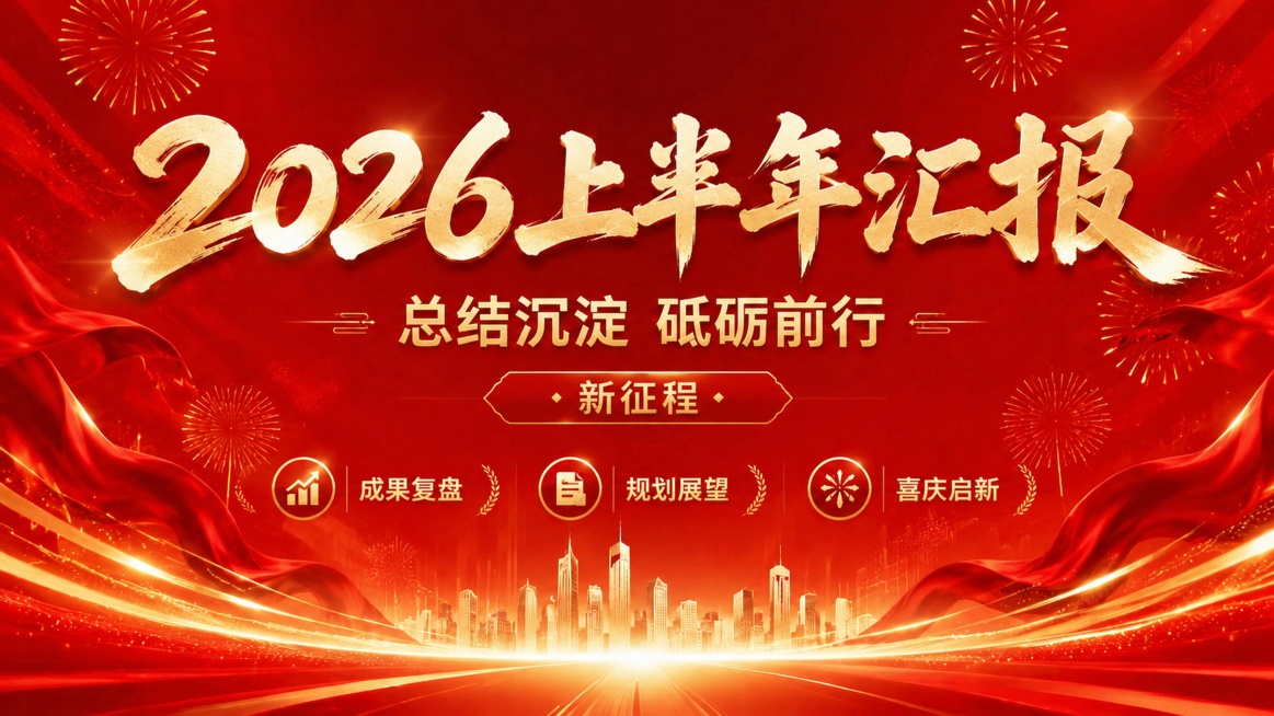 在现有海报基础上，删除装饰文案"开门红"文字，只保留"新征程"，保持其他所有内容、版式、红色喜庆风格和尺寸不变预览效果