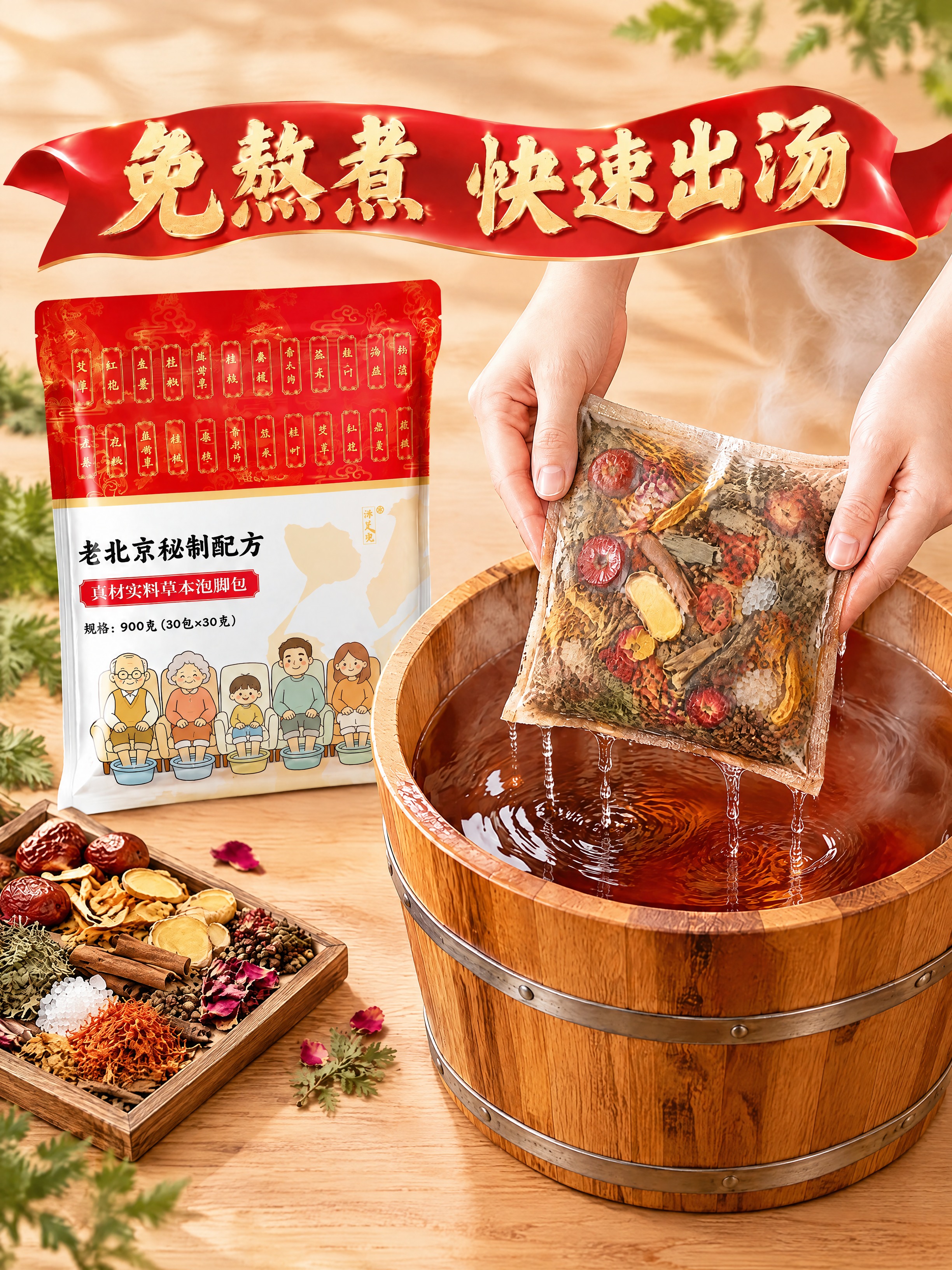 将这张主图转换为 3:4 竖版比例：完整保留原图的所有文案（“… - 图片创意预览