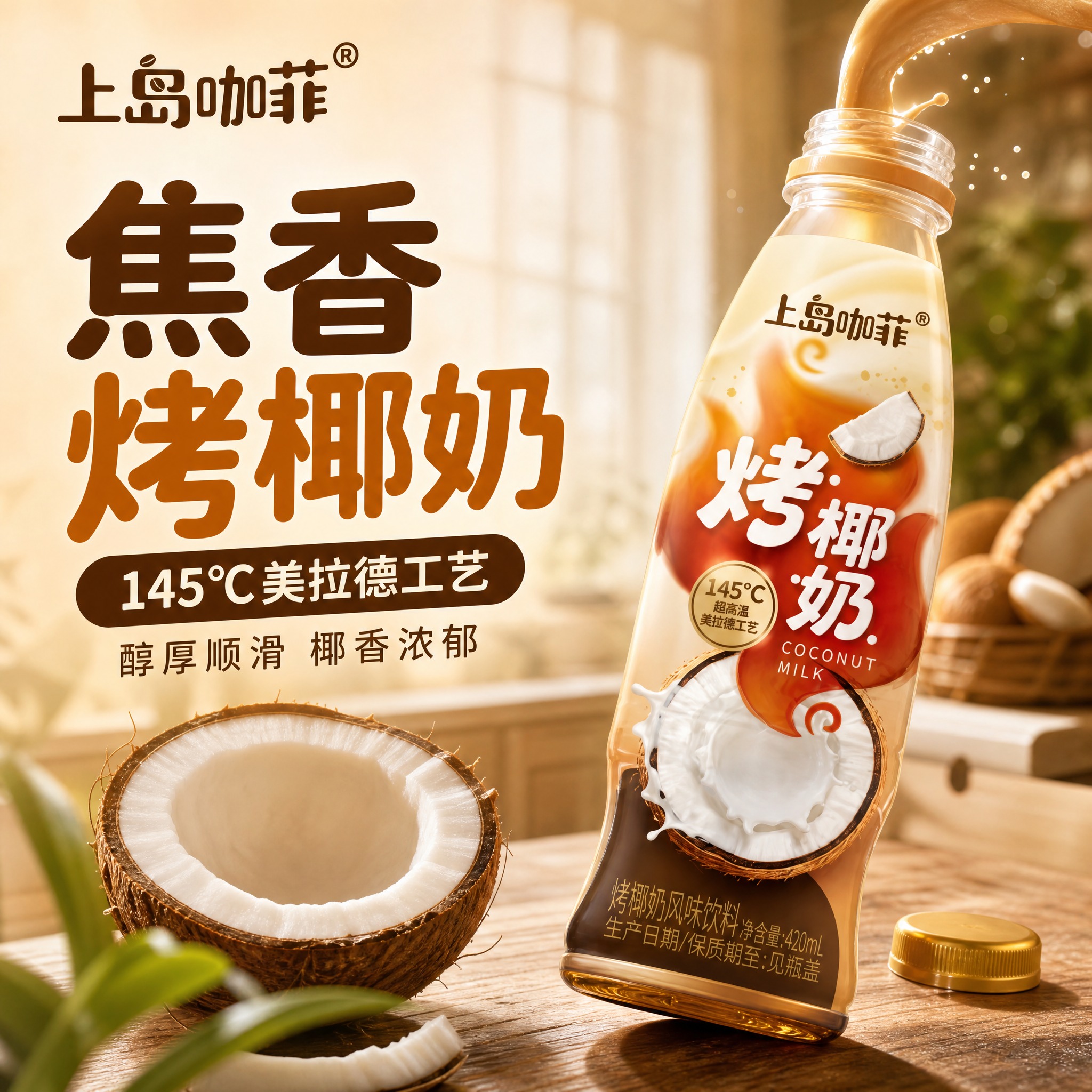 [主图-1] 首图点击率 烤椰奶风味饮料食欲感展示 [统一基调… - 图片创意预览