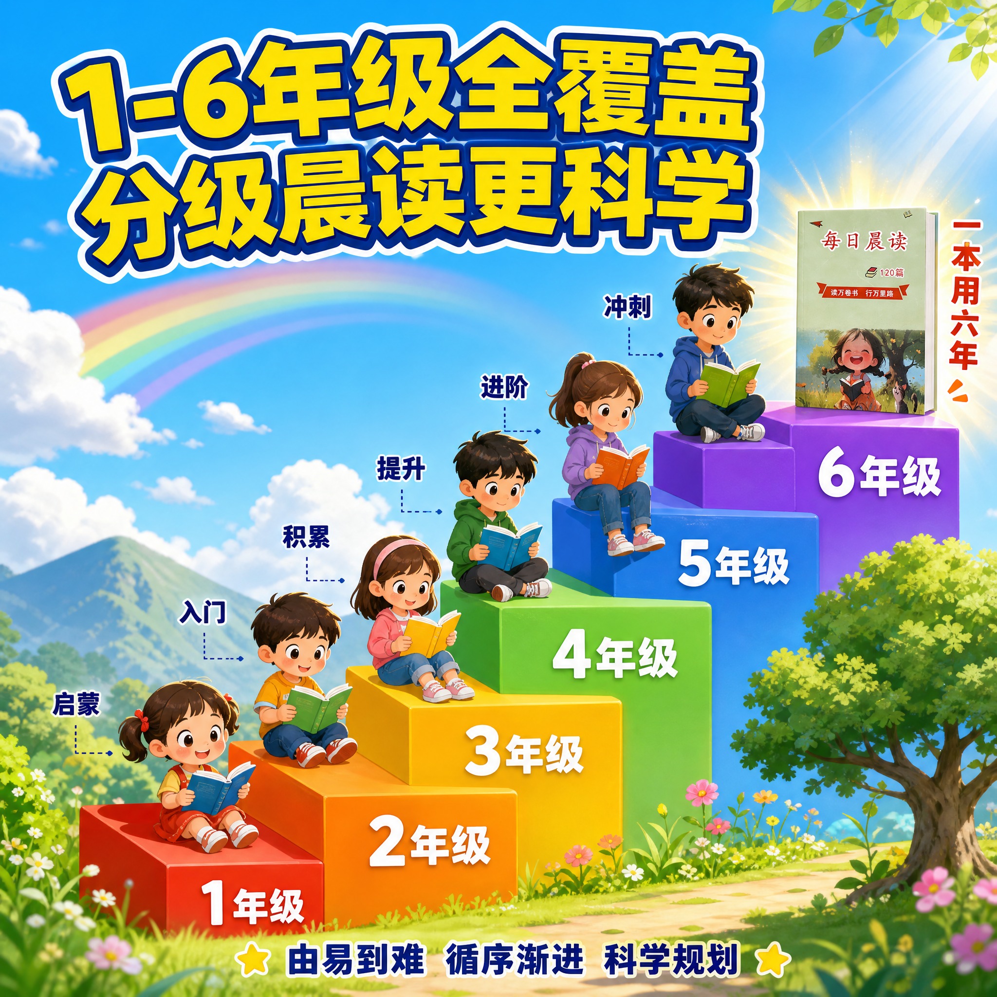 [主图-4] 适用人群与年级覆盖，明确展示本书适合1-6年级全… - 图片创意预览