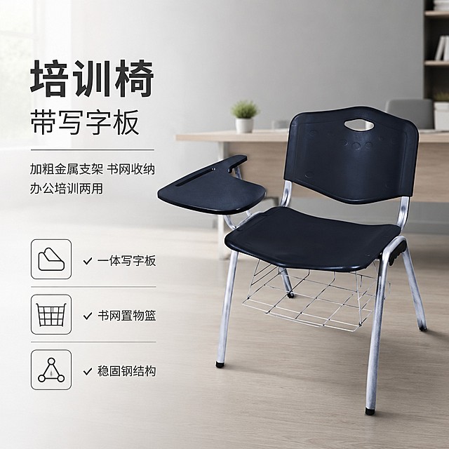 「图片1」，生成电商主图（1张），商品名称是培训椅，适配淘宝/天猫平台，主图比例为1:1