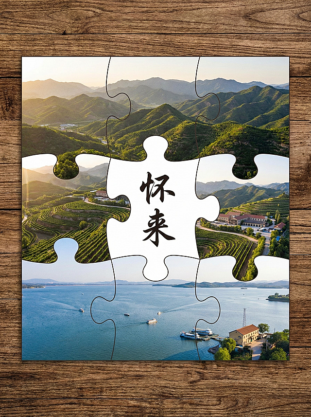 你的任务
帮我制作几份由地区的2到9张拼图出来的风景宣传照片，并在图片中心用文字标上地点
#地点分别为
城市1：廊坊城市2：固安城市3：涿州城市5：怀来城市4：香河#备注
要求图片写实，使用香蕉2.0，图片比例3:4，且不要出现任何人的正面照。
#备注
在标记地点时，只需要有地点就行，比如：
江苏·同里——江南古镇慢节奏
就只需要在拼图中间有：江苏·同里就行