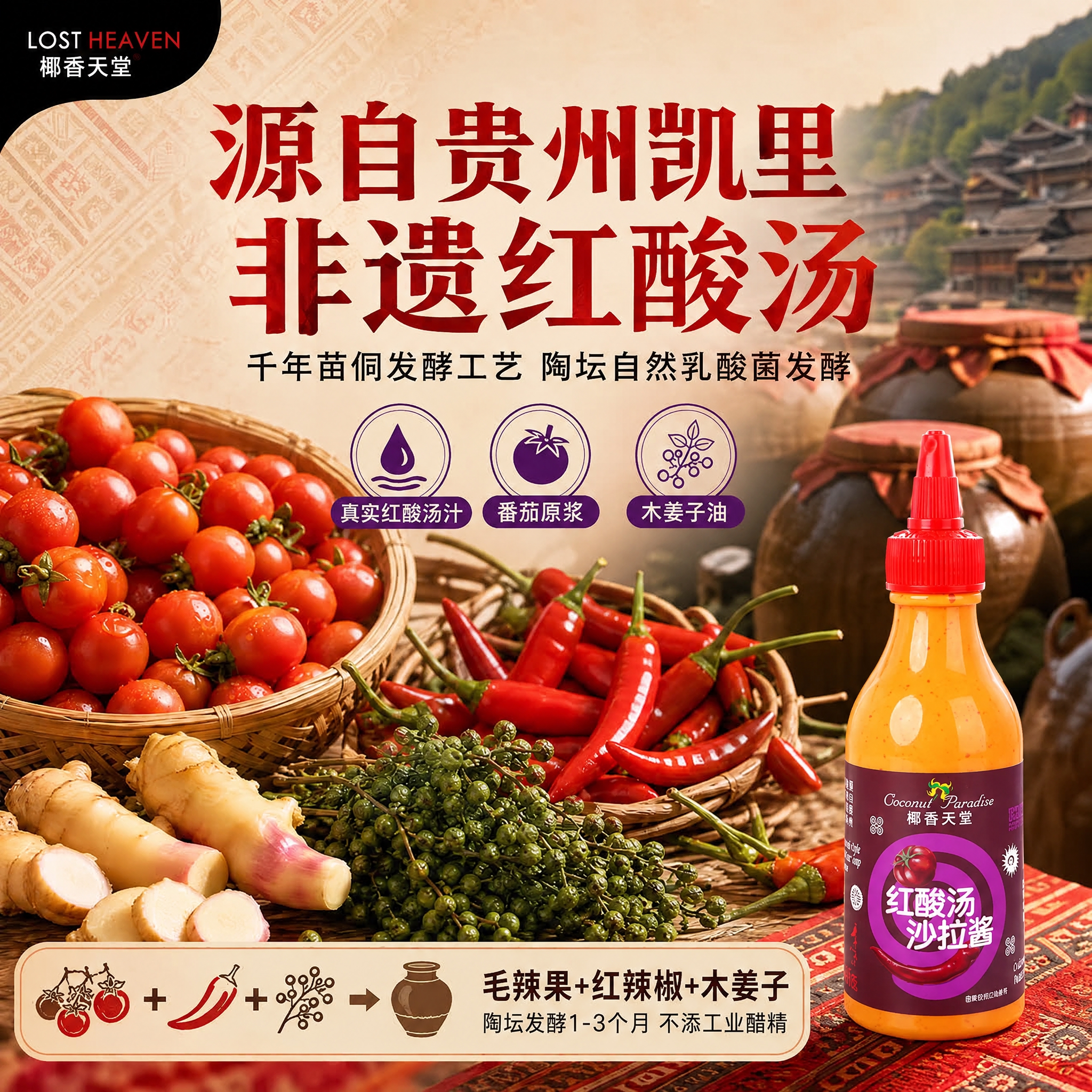 图生图编辑：将图1画面右下角的酱料瓶产品主体替换为图2中的瓶身… - 图片创意预览