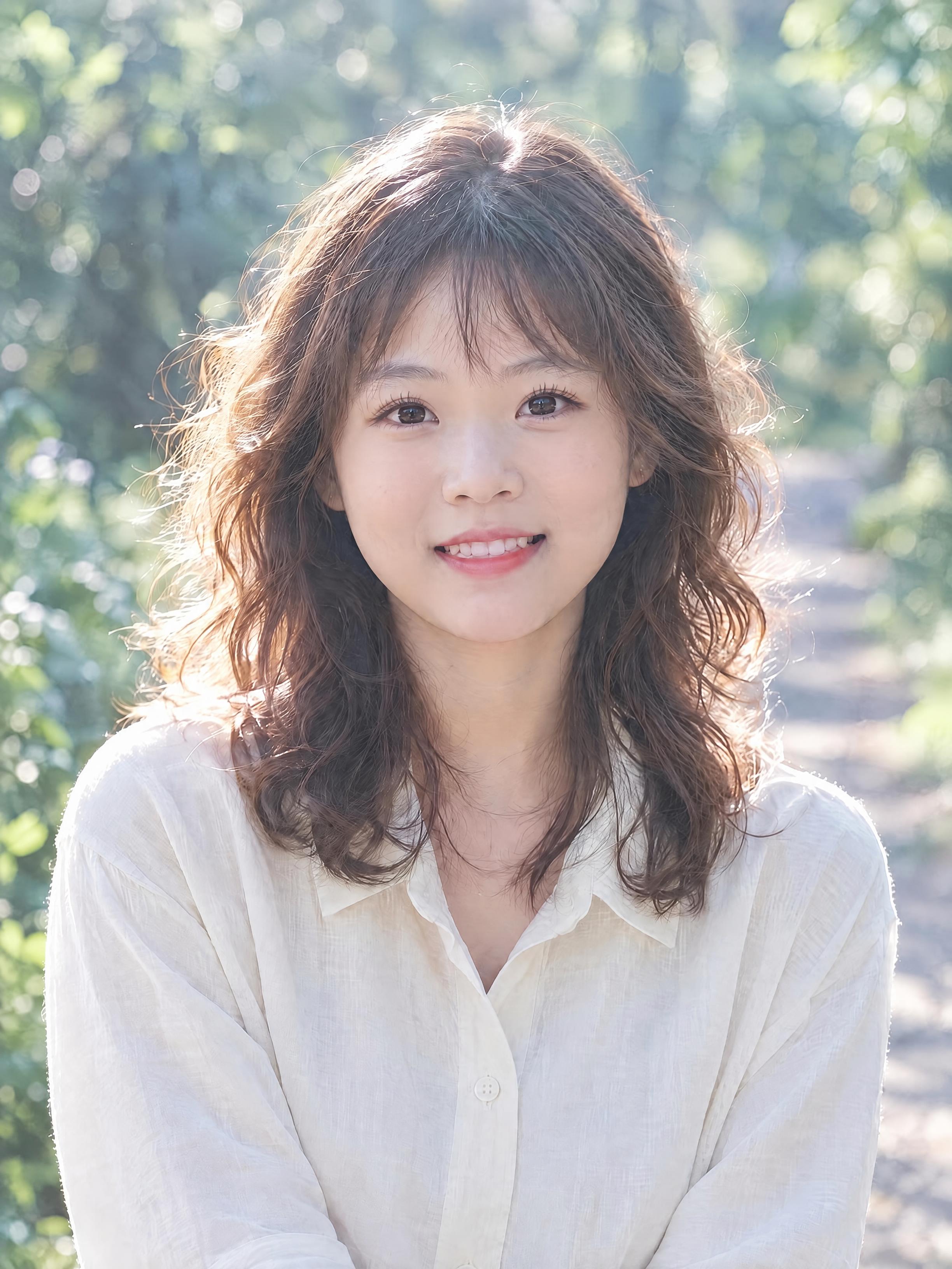 仅修改人物的眼睛，将眼睛变大变灵动，变成圆润有神的大眼双眼皮，… - 图片创意预览