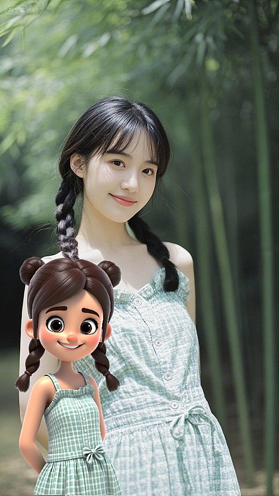 3DQ版风格，甜美的笑容