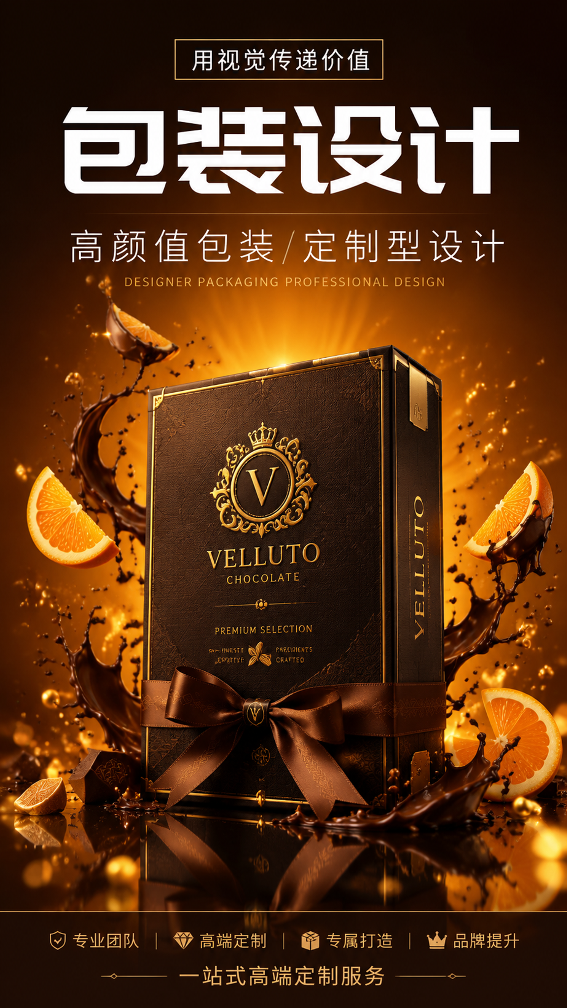 [第1张] 详情页头图-高端定制包装设计服务主视觉海报。本张使… - 图片创意预览