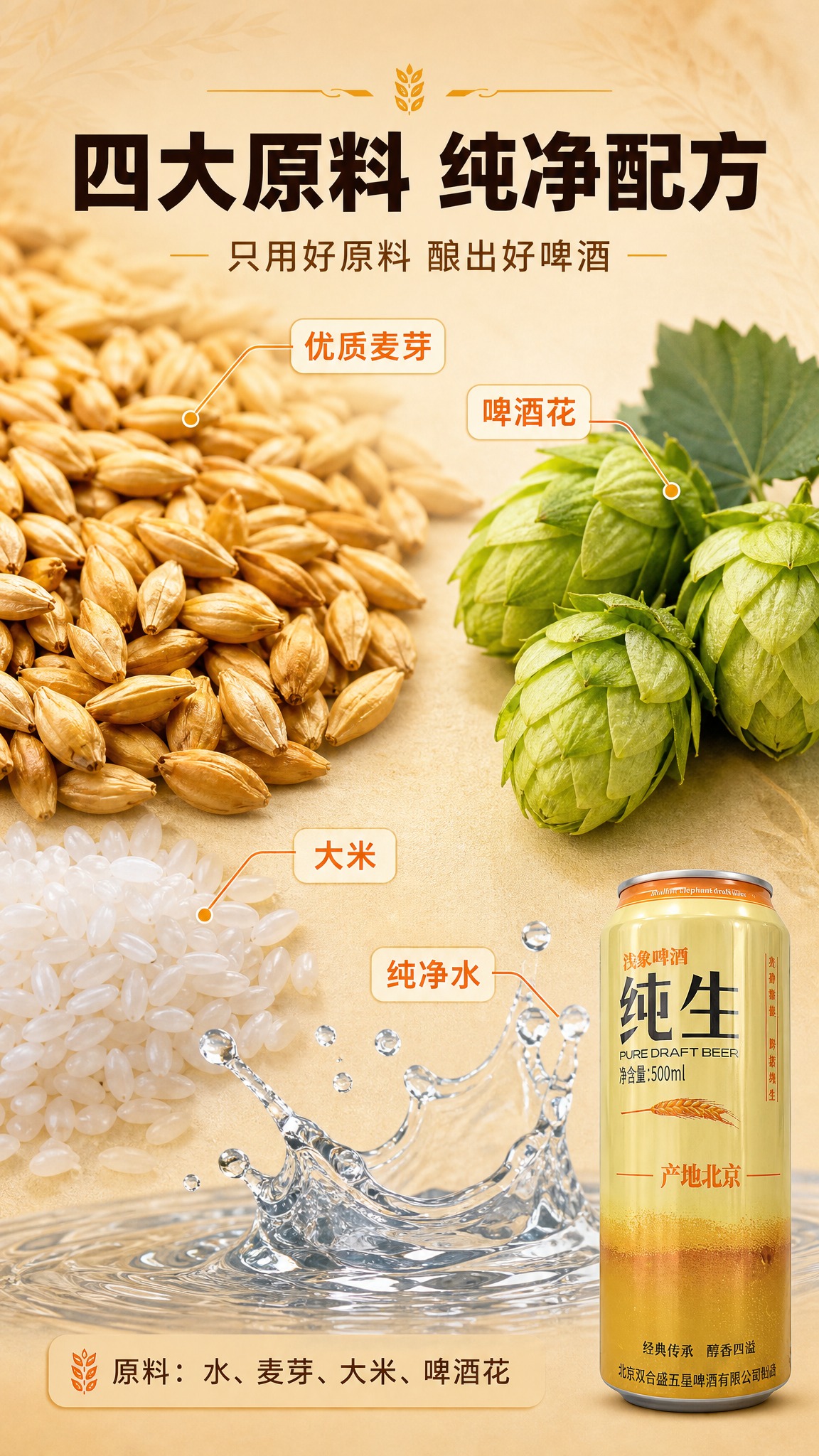 [商品] 成分原料专页，产品包装仅作辅助展示于画面右下角，占比… - 图片创意预览