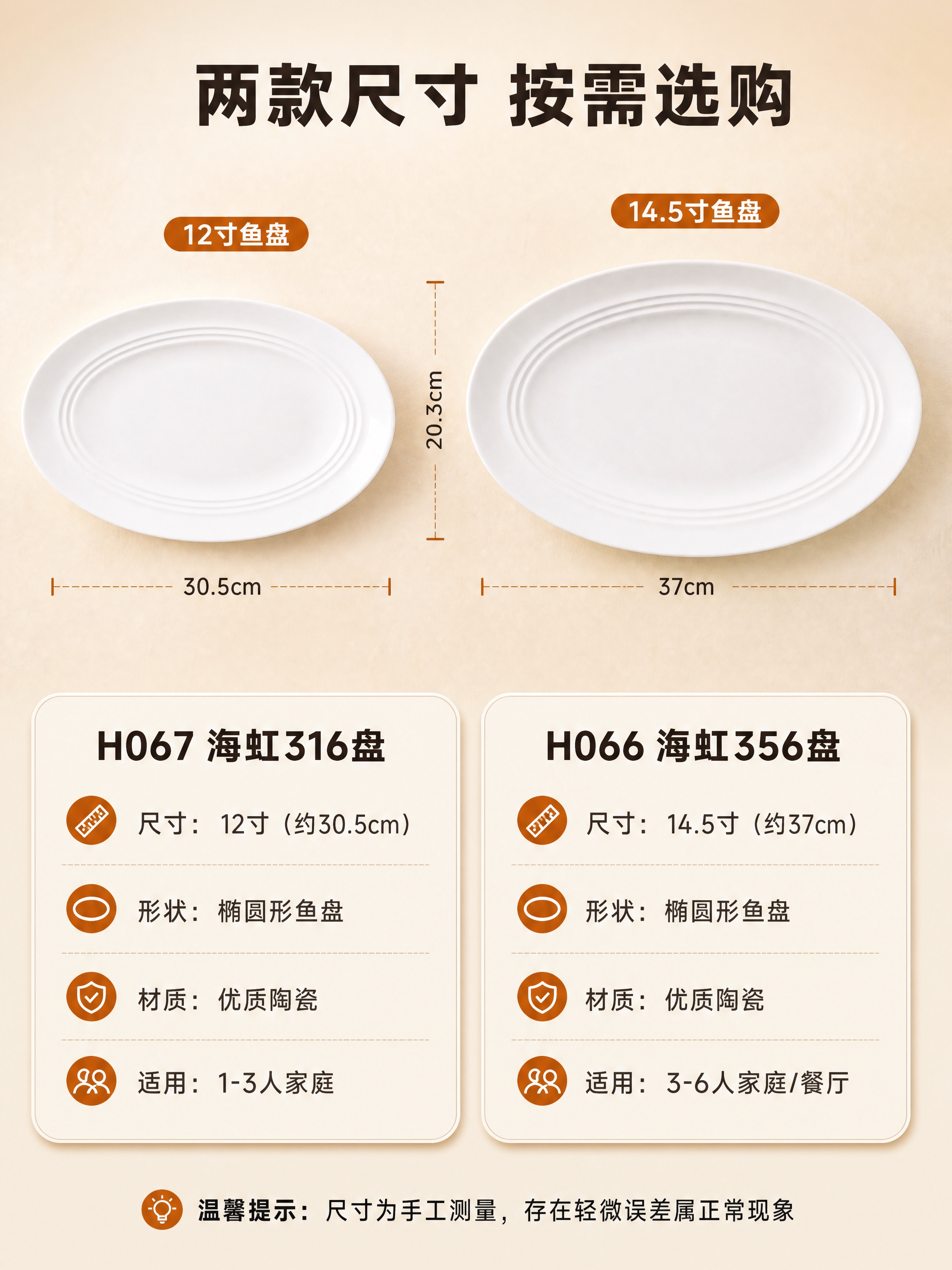 [商品] 使用【图1】海虹316盘（H067）12寸鱼盘和【图… - 图片创意预览