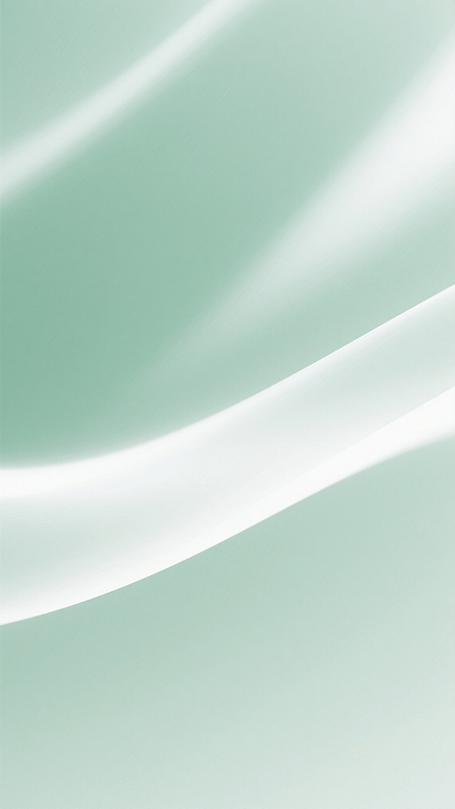 柔和的浅绿色渐变背景，带有流畅的白色光带和模糊的光影效果，整体呈现出清新、通透、柔和的视觉氛围，光线从左上角向右下角倾斜，形成自然的动态感，色彩过渡平滑细腻，充满轻盈的质感。