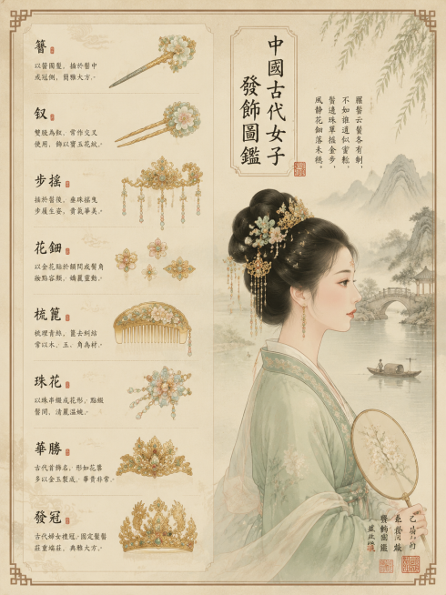 生成国风科普海报预览效果