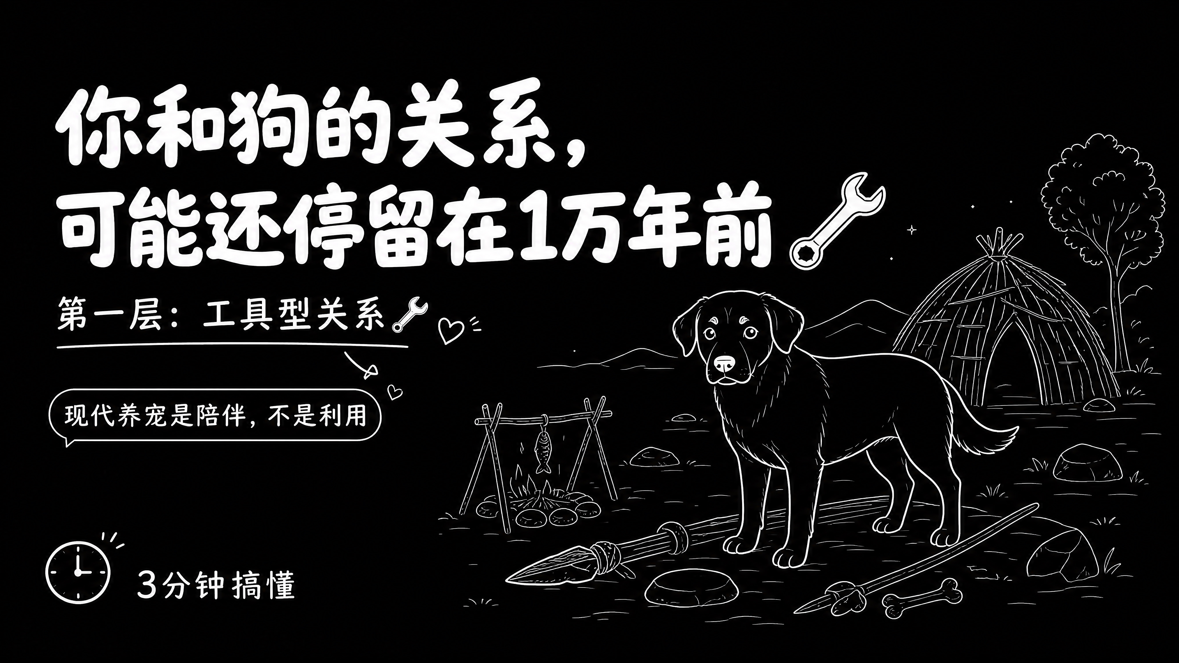 小红书笔记大字封面，插图大字，黑白极简线描插画风，版式骨架、分… - 图片创意预览
