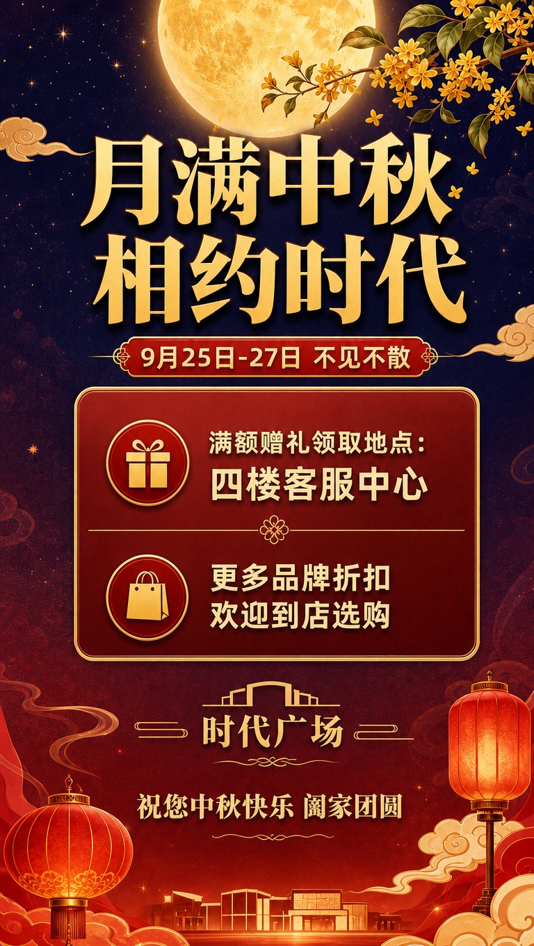 [商品] 使用【图1】中秋活动尾图，商品处理：保留整体画面构图… - 图片创意预览
