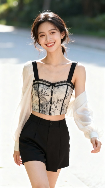 生成30张漂亮小姐姐全身照片预览效果