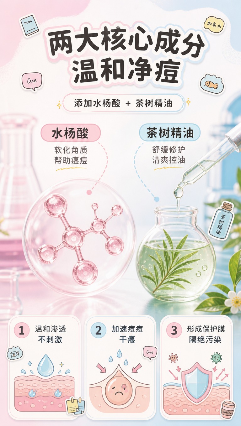 [商品] 成分机理专页，无需产品主图，用【图2】痘痘贴图案作为… - 图片创意预览