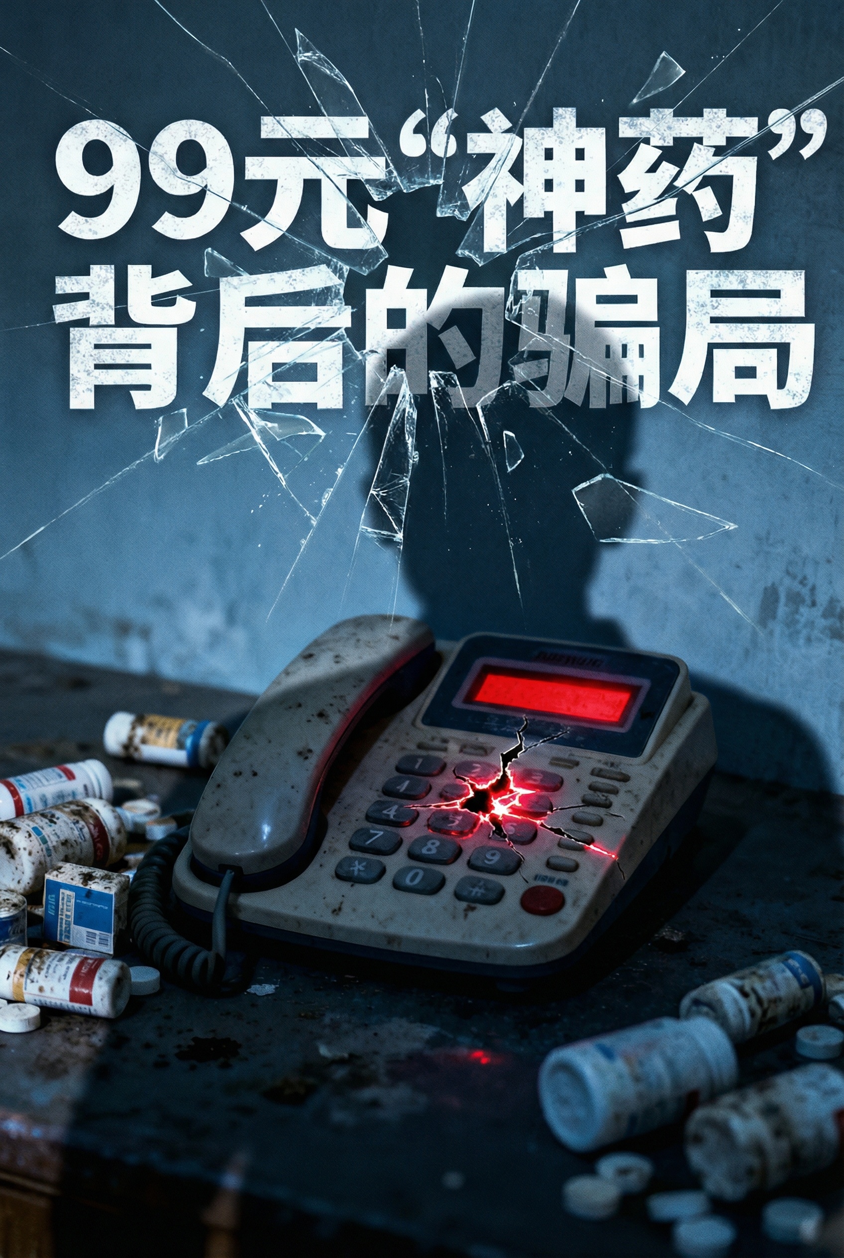 以第一张无人物版封面为基准，文字加一些透视感和一点点碎裂感，场… - 图片创意预览