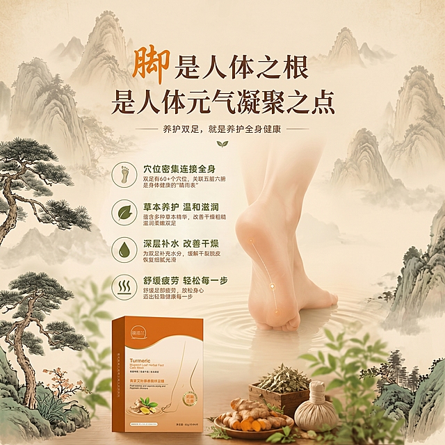 修改图片比例为1:1，保留所有原有文字和产品内容，扩展填充保持原有中式国风草本养生风格