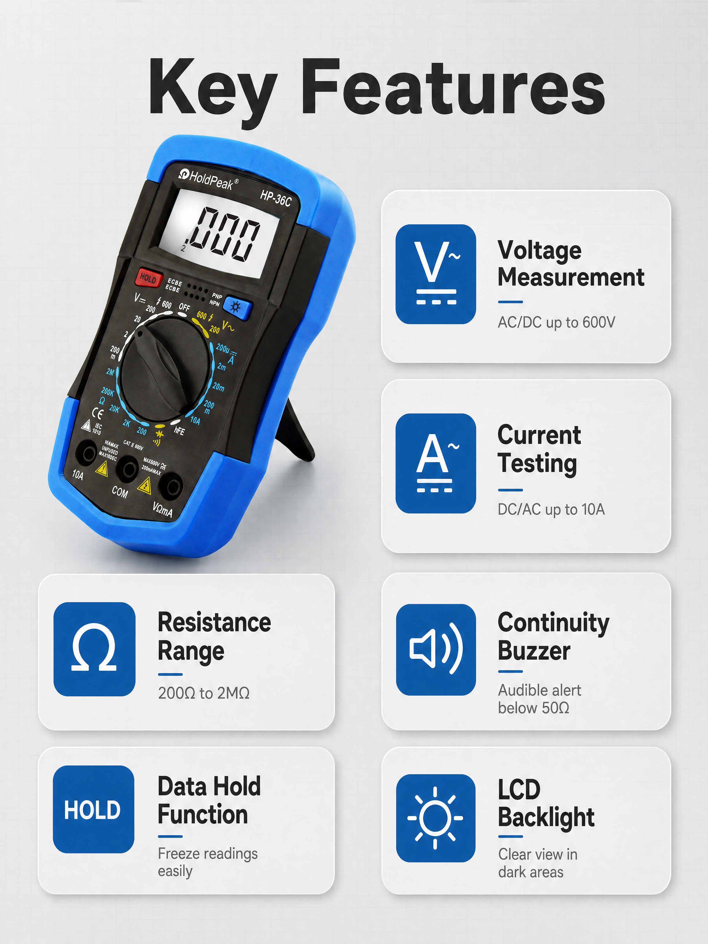 [商品] 使用【图3】HoldPeak HP-36C数字万用表… - 图片创意预览