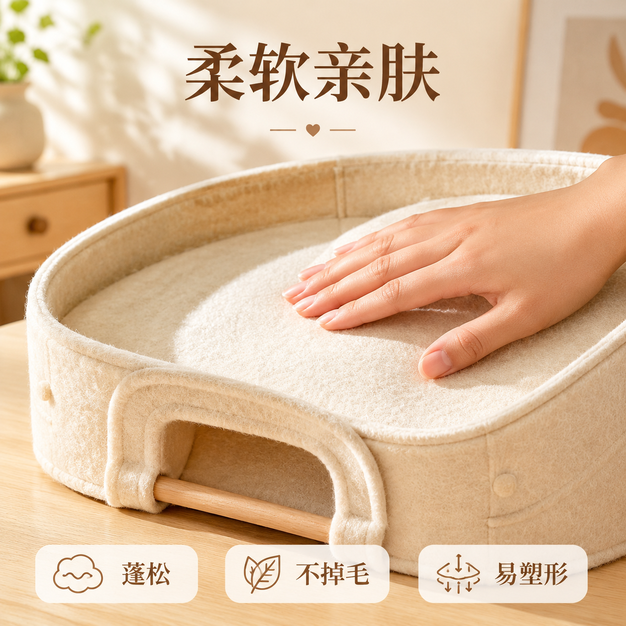 [主图-2] 毛毡亲肤材质体验展示 [氛围风格] 温馨居家生活… - 图片创意预览