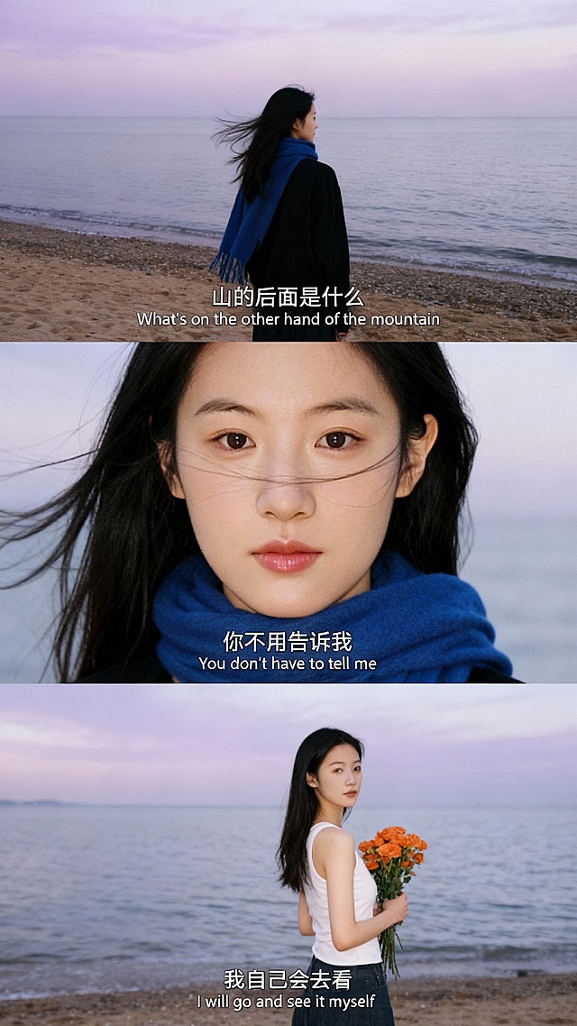 生成三宫格艺术感写真图