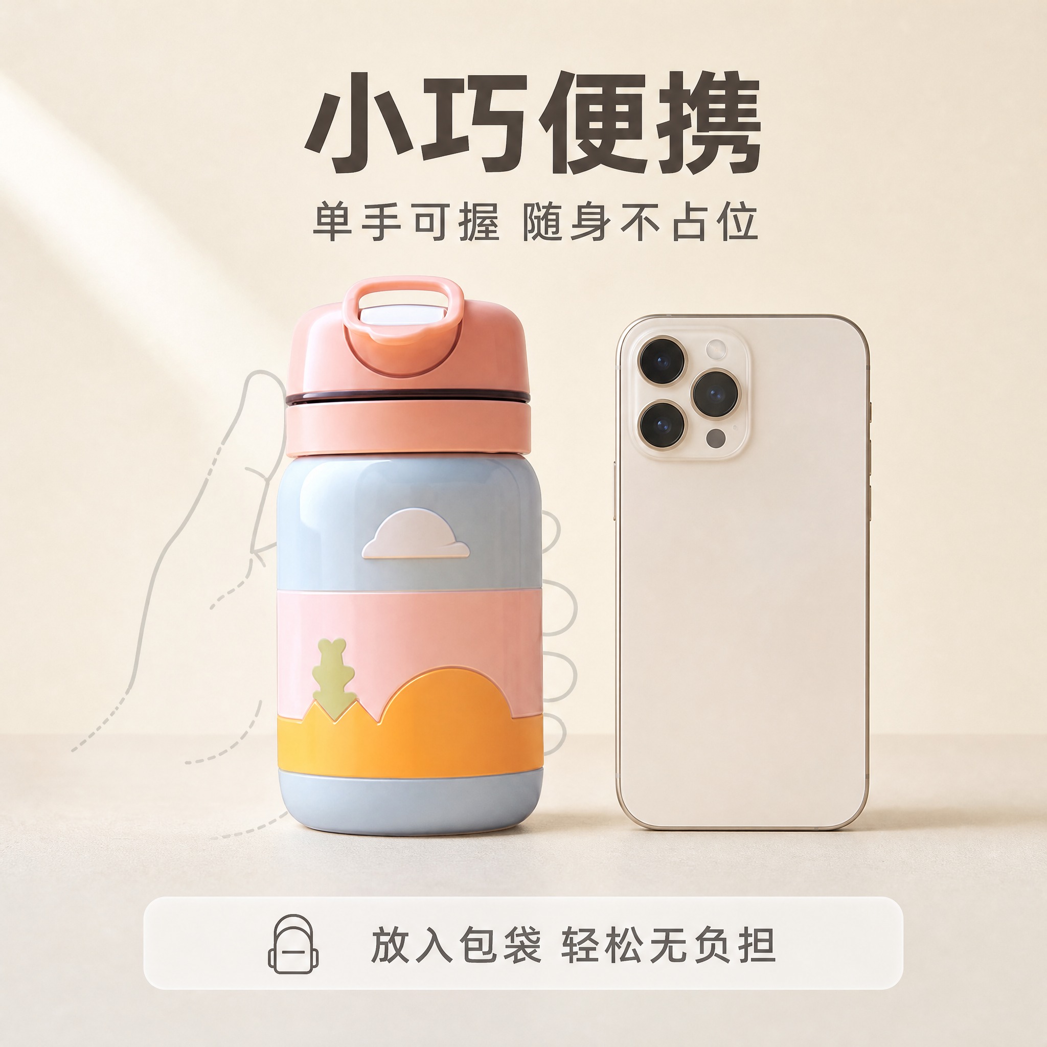 [主图5] 小巧便携保温杯 决策参照图，唯一任务是用参照物帮用… - 图片创意预览