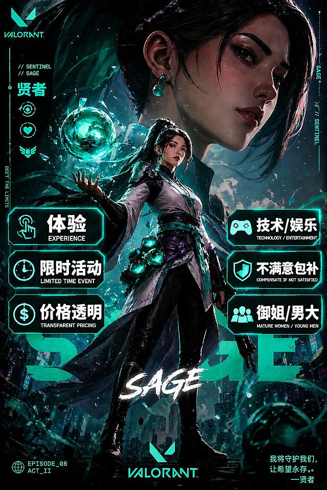 再次放大所有文案（体验、限时活动、价格透明、技术/娱乐、不满意包补、御姐/男大），增加字体粗细，提高文字与背景的对比度，让信息更加醒目突出，完全满足主图的展示需求，保留原图全部原有元素和整体风格