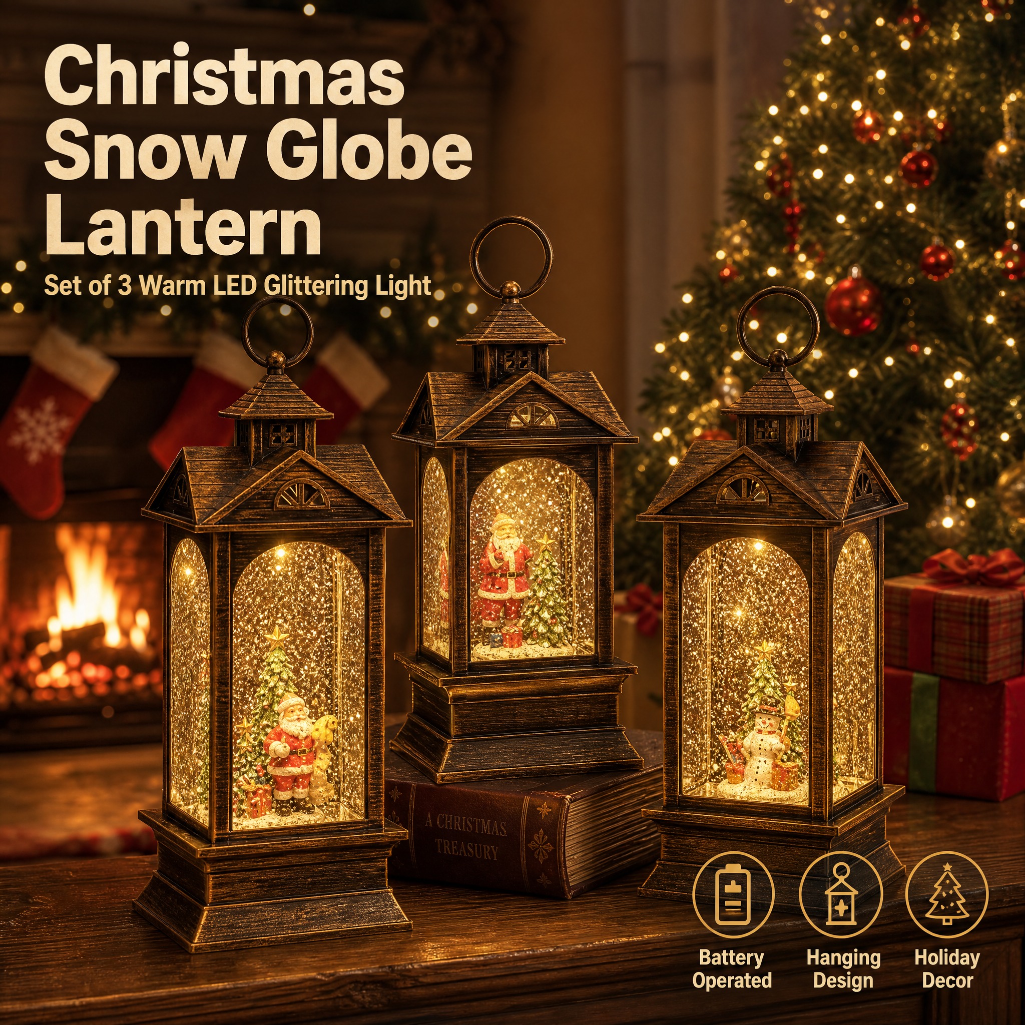 [主图-2] Christmas Snow Globe Lan… - 图片创意预览