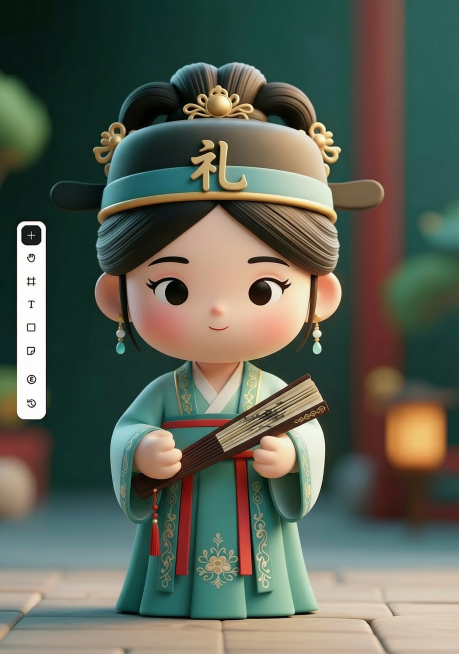 扇子合起来预览效果