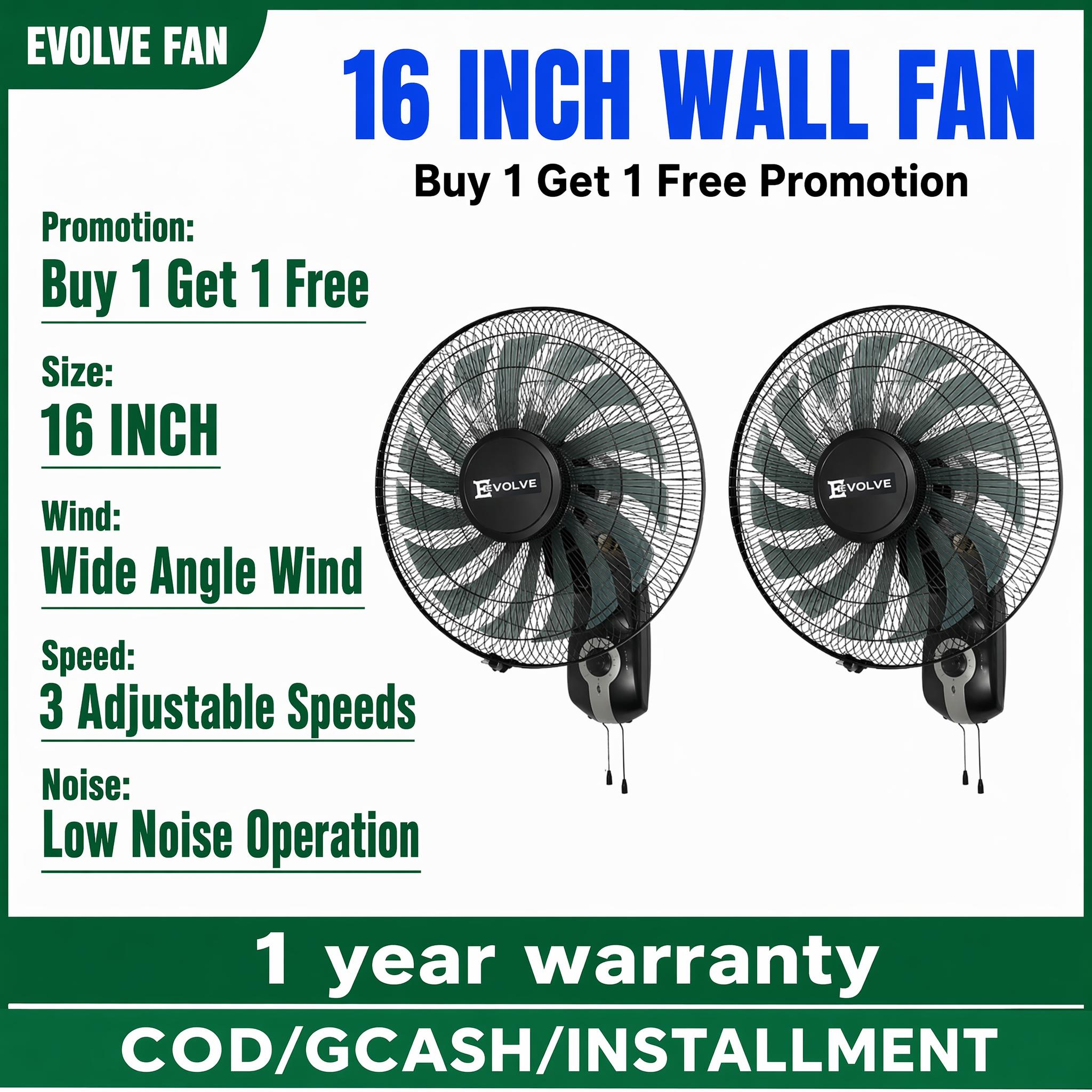[单张主图] 16 inch wall fan，爆款促销感主图… - 图片创意预览