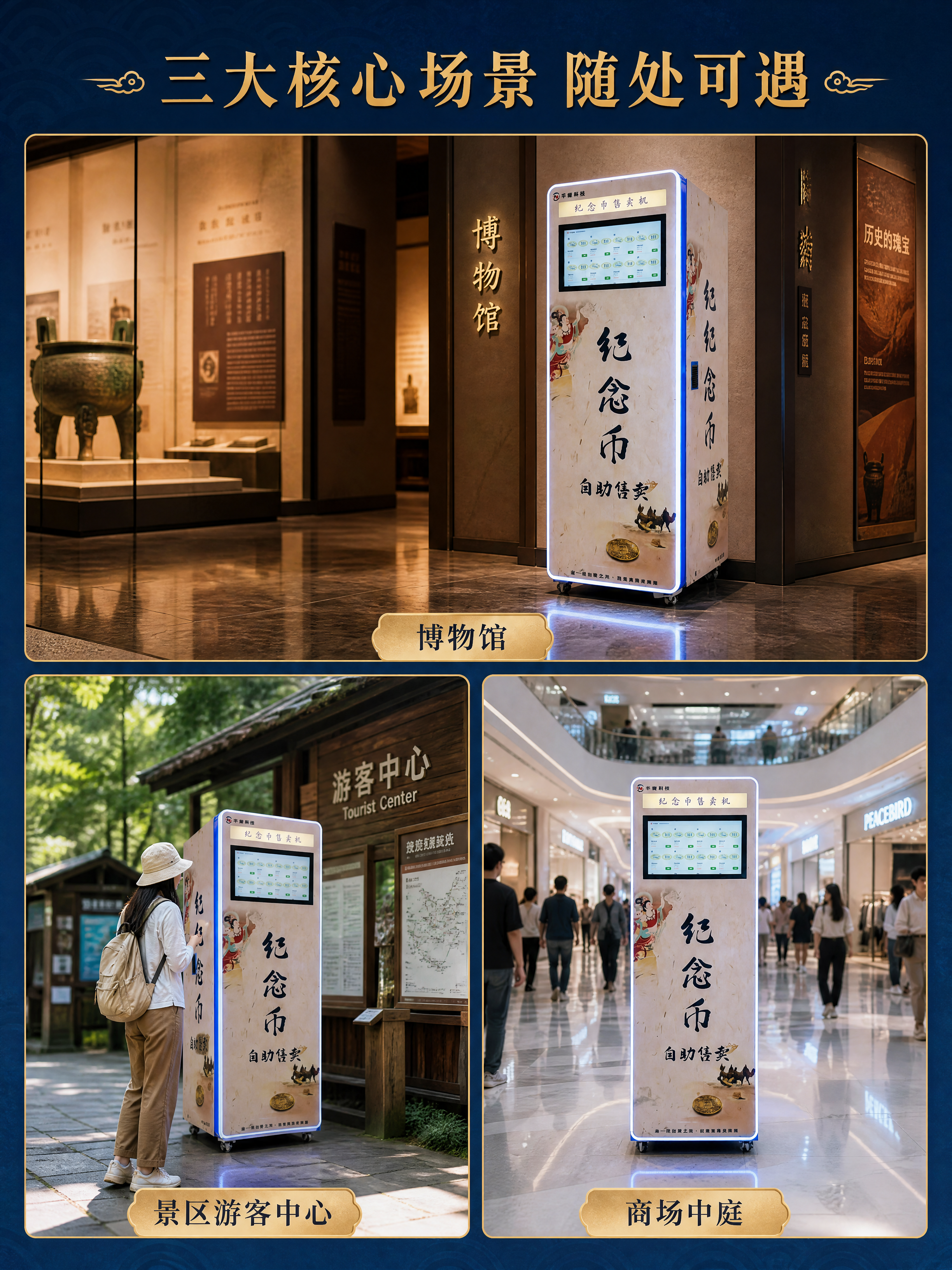 [第2张] 详情页场景种草-纪念币售卖机多场景应用拼图。本张使… - 图片创意预览